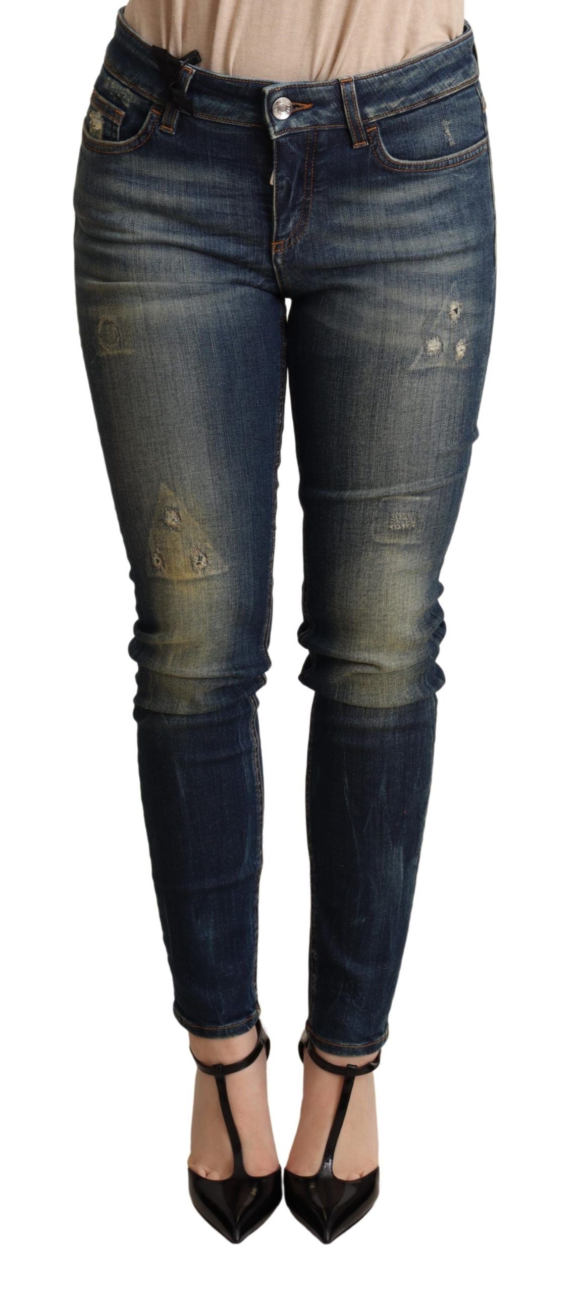 Dolce &amp; Gabbana Jean skinny élégant bleu foncé coupe slim