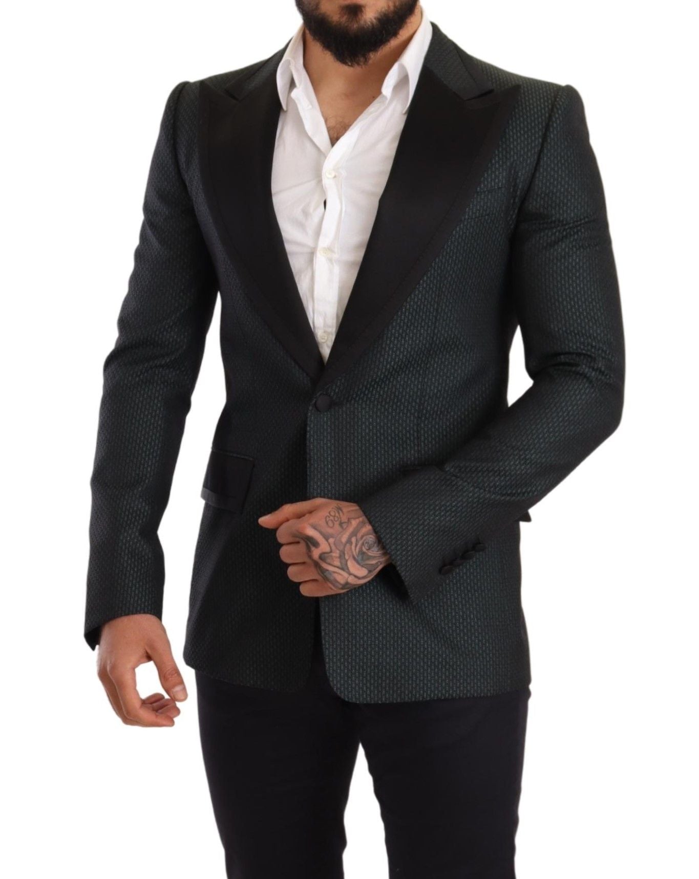 Dolce &amp; Gabbana Veste blazer coupe ajustée à motifs élégante