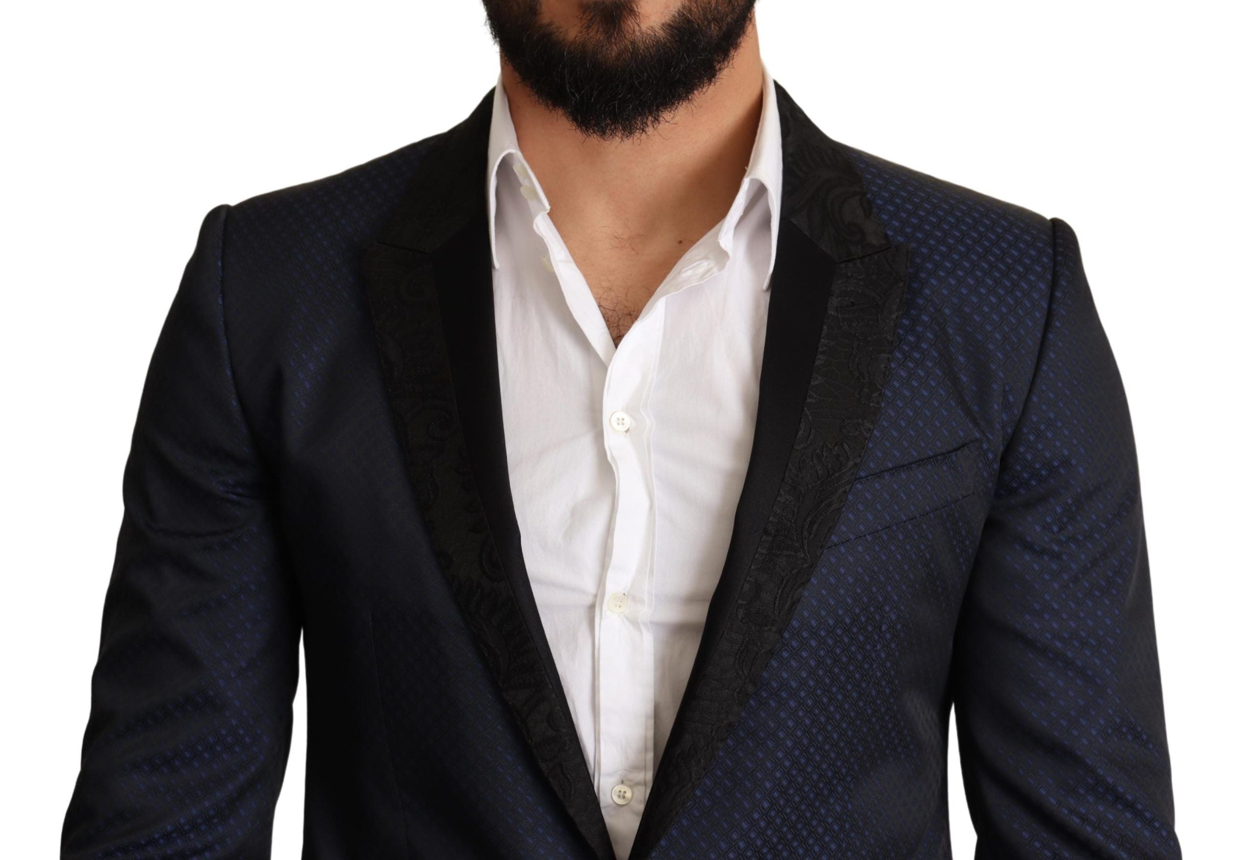 Dolce & Gabbana Elegant Blue Slim Fit Martini Blazer