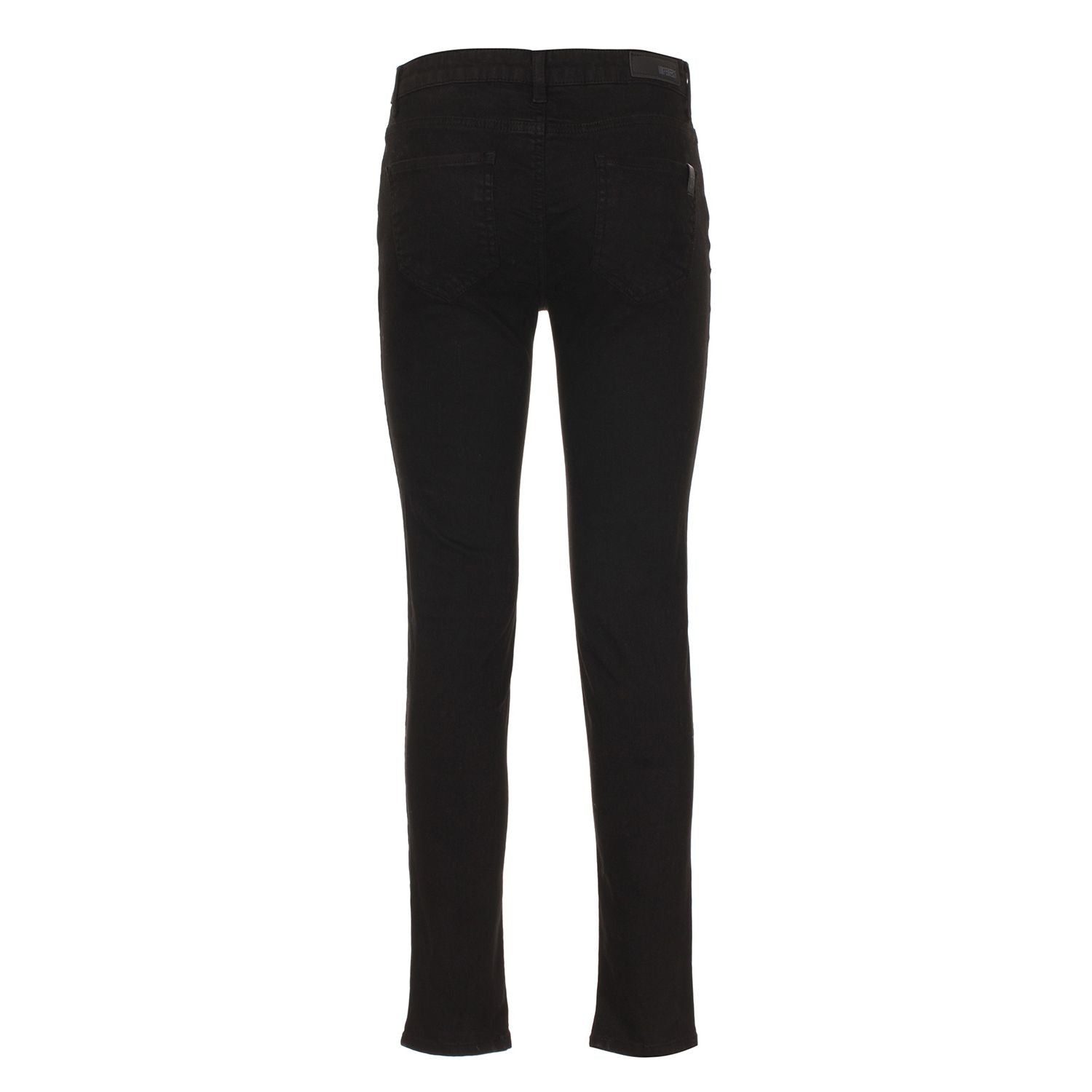 Pantalon en coton mélangé noir imparfait chic