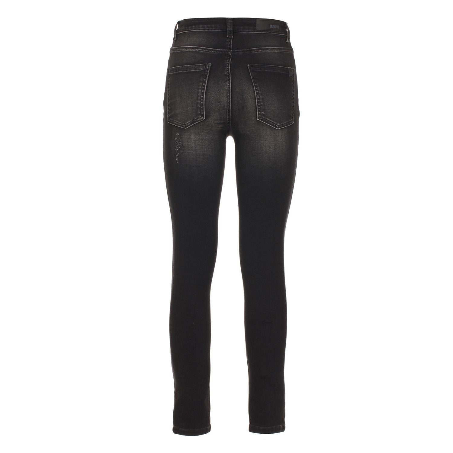 Pantalon de survêtement en mélange de coton noir élégant et imparfait