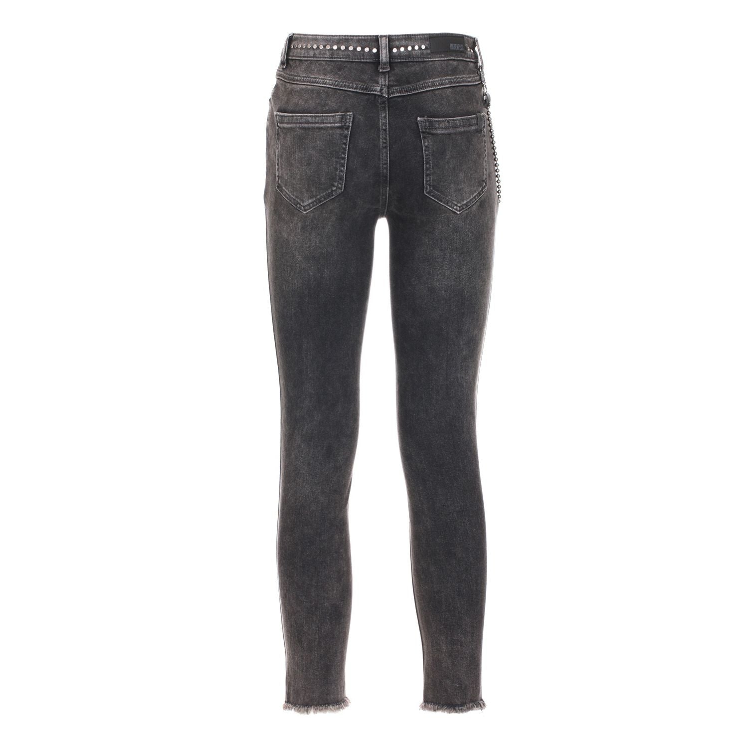 Pantalon en denim noir élégant et imparfait