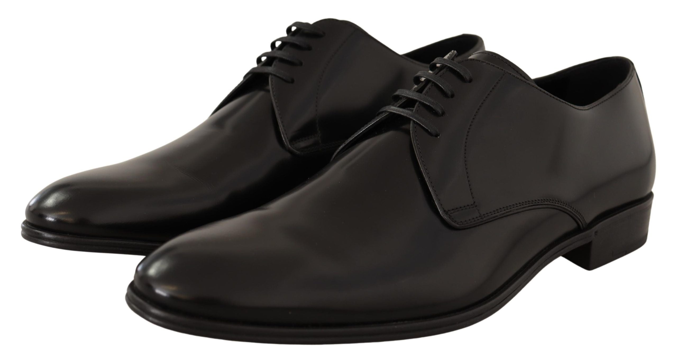 Dolce &amp; Gabbana élégantes chaussures derby en cuir noir