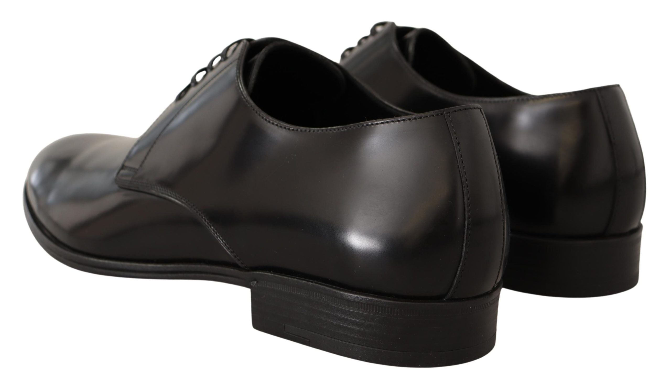 Dolce &amp; Gabbana élégantes chaussures derby en cuir noir