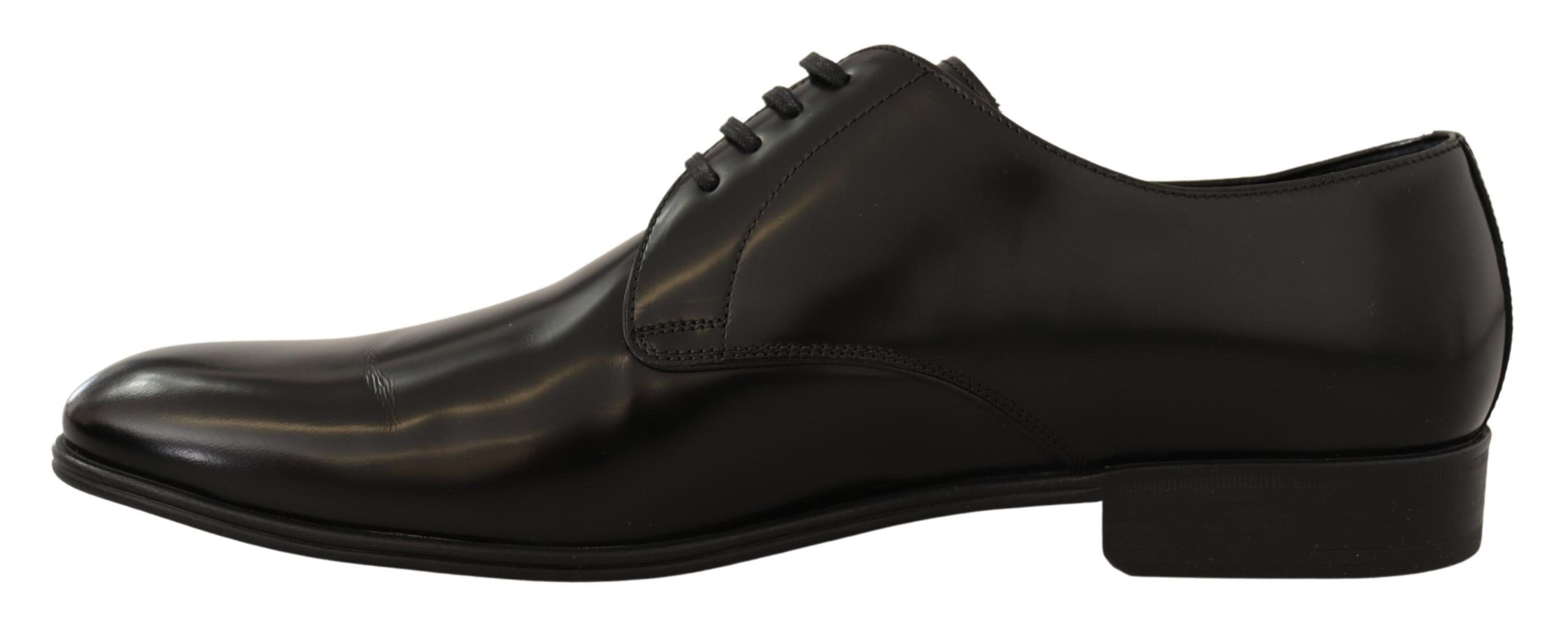 Dolce &amp; Gabbana élégantes chaussures derby en cuir noir