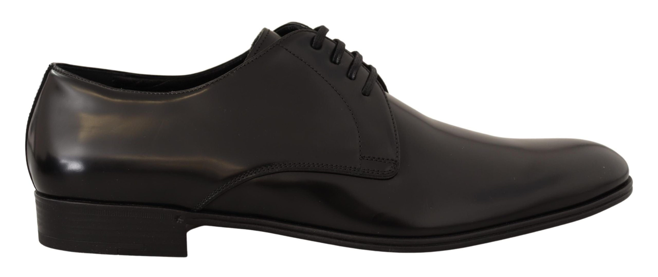 Dolce &amp; Gabbana élégantes chaussures derby en cuir noir