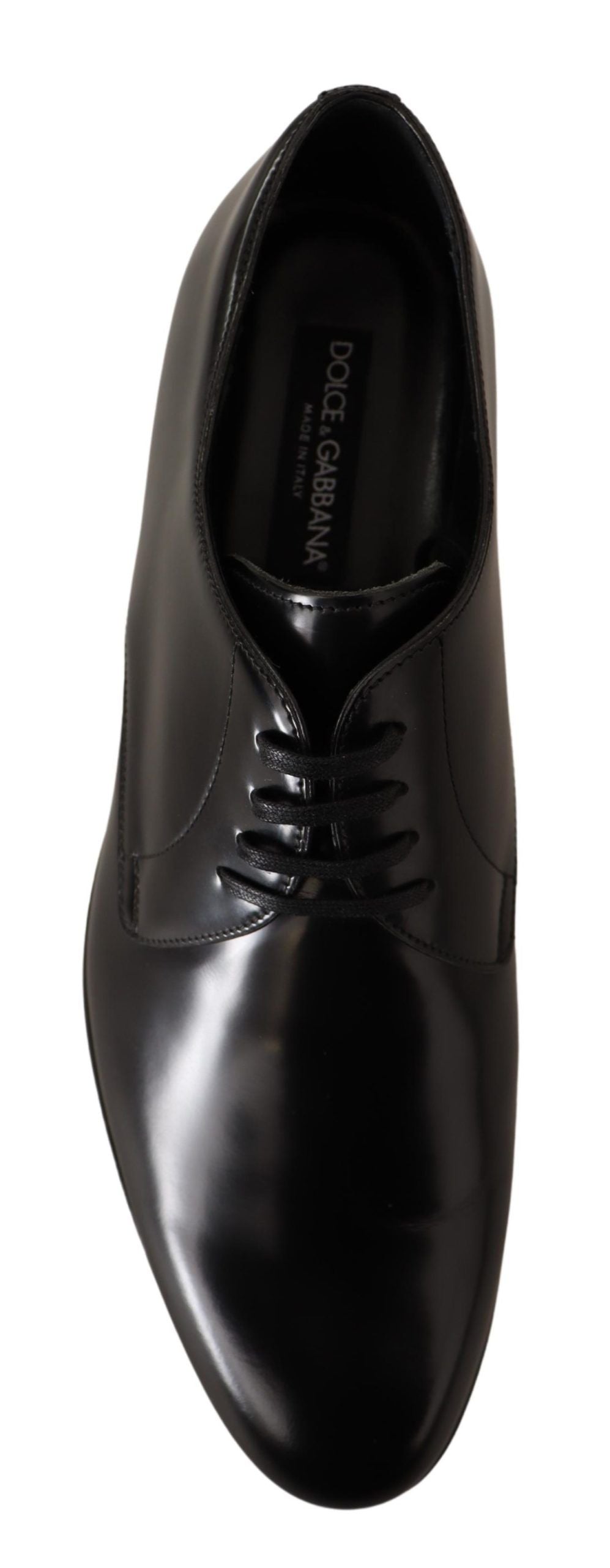 Dolce &amp; Gabbana élégantes chaussures derby en cuir noir