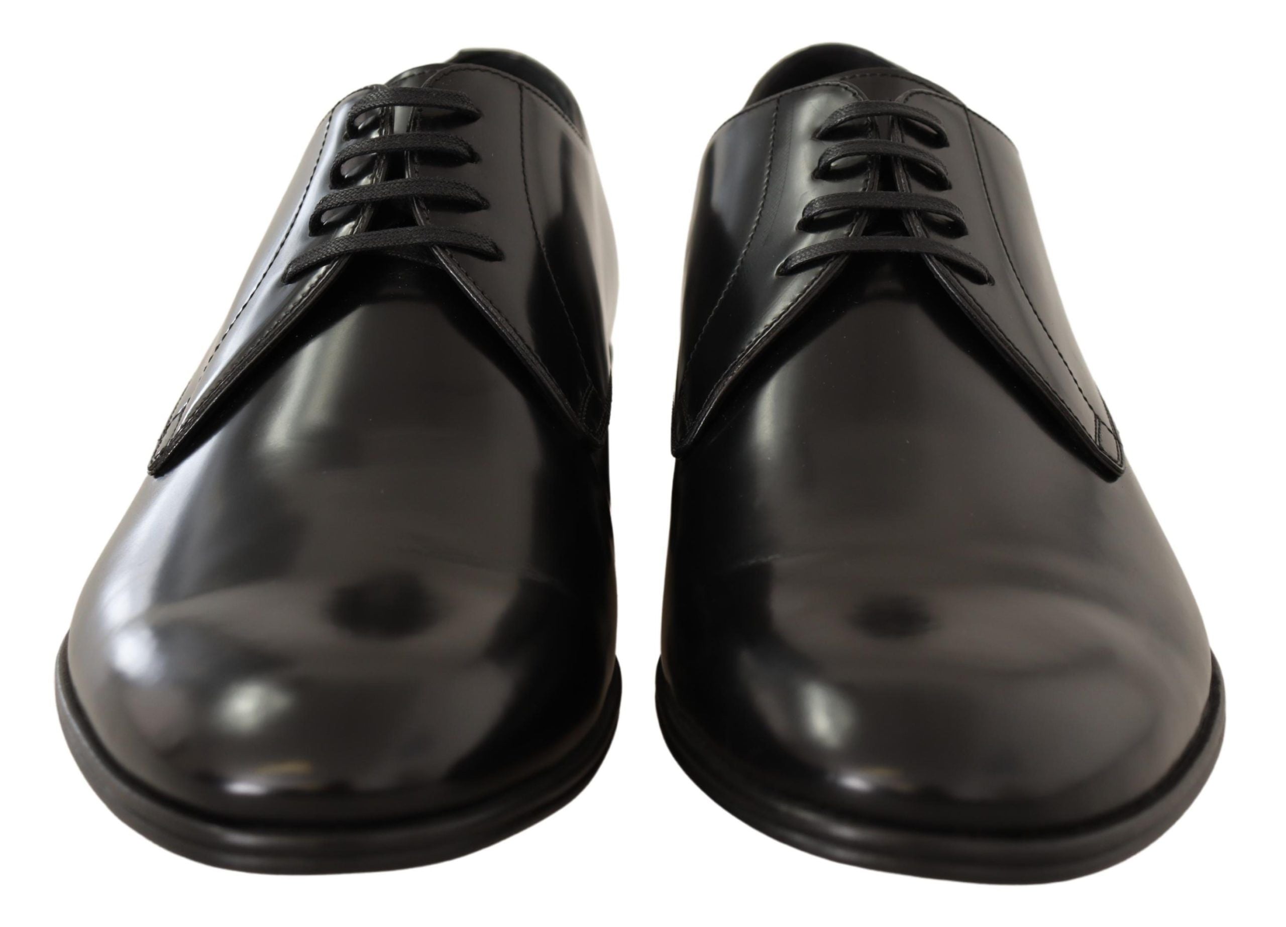 Dolce &amp; Gabbana élégantes chaussures derby en cuir noir