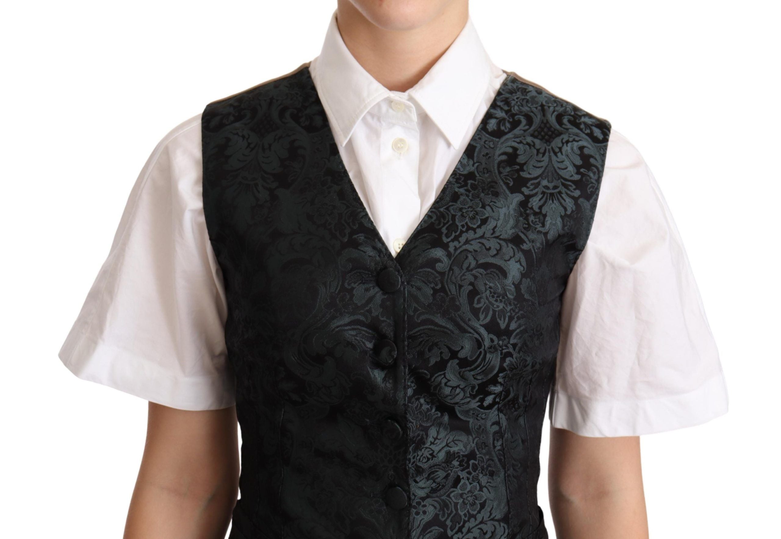 Dolce &amp; Gabbana Gilet fleuri jacquard enchanteur