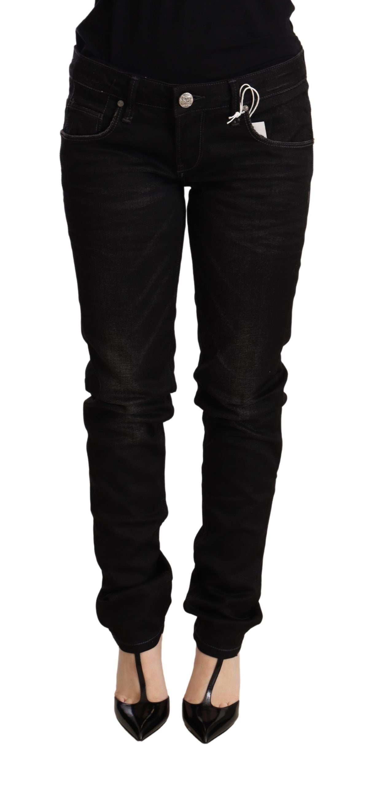 Jean skinny Acht élégant noir délavé