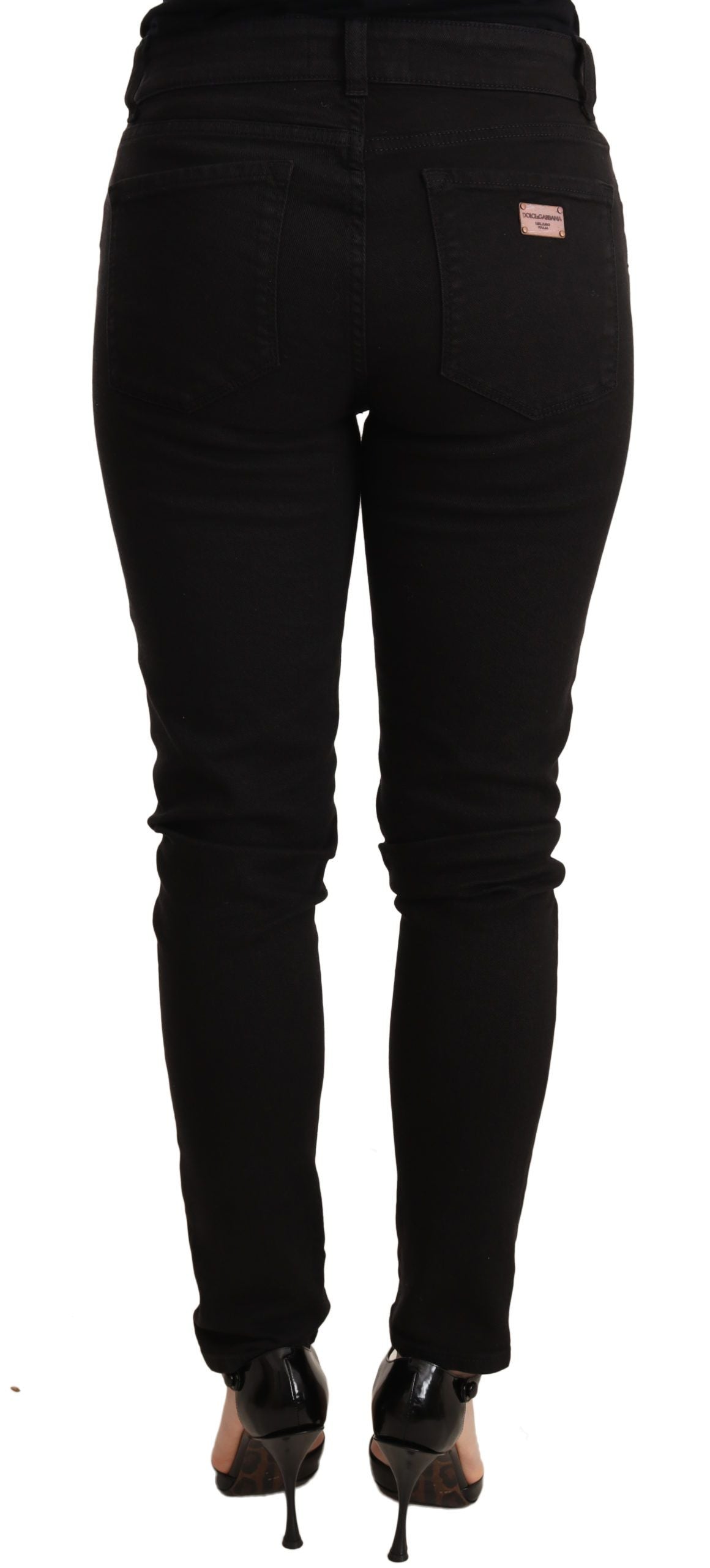 Dolce &amp; Gabbana Jean skinny slim noir élégant