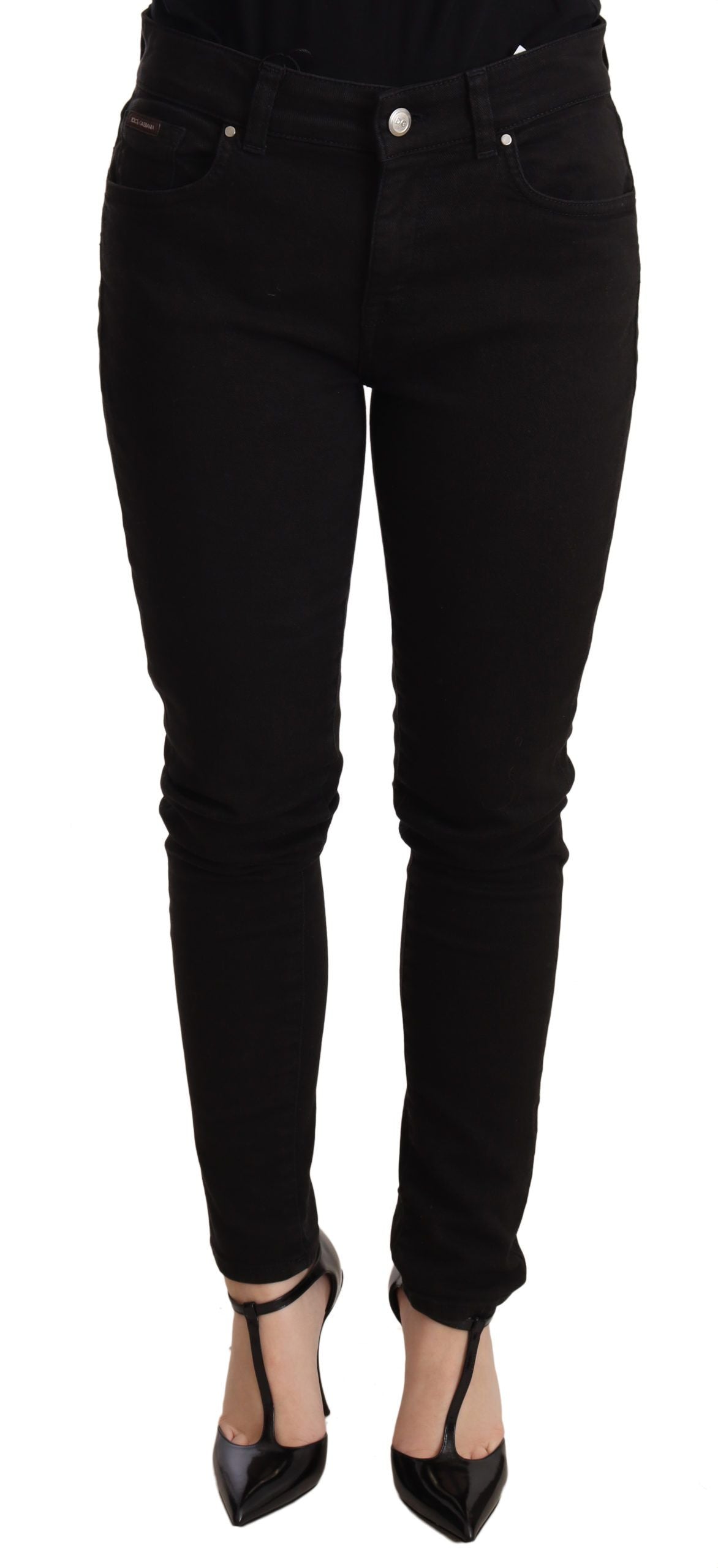 Dolce &amp; Gabbana Jean skinny slim noir élégant