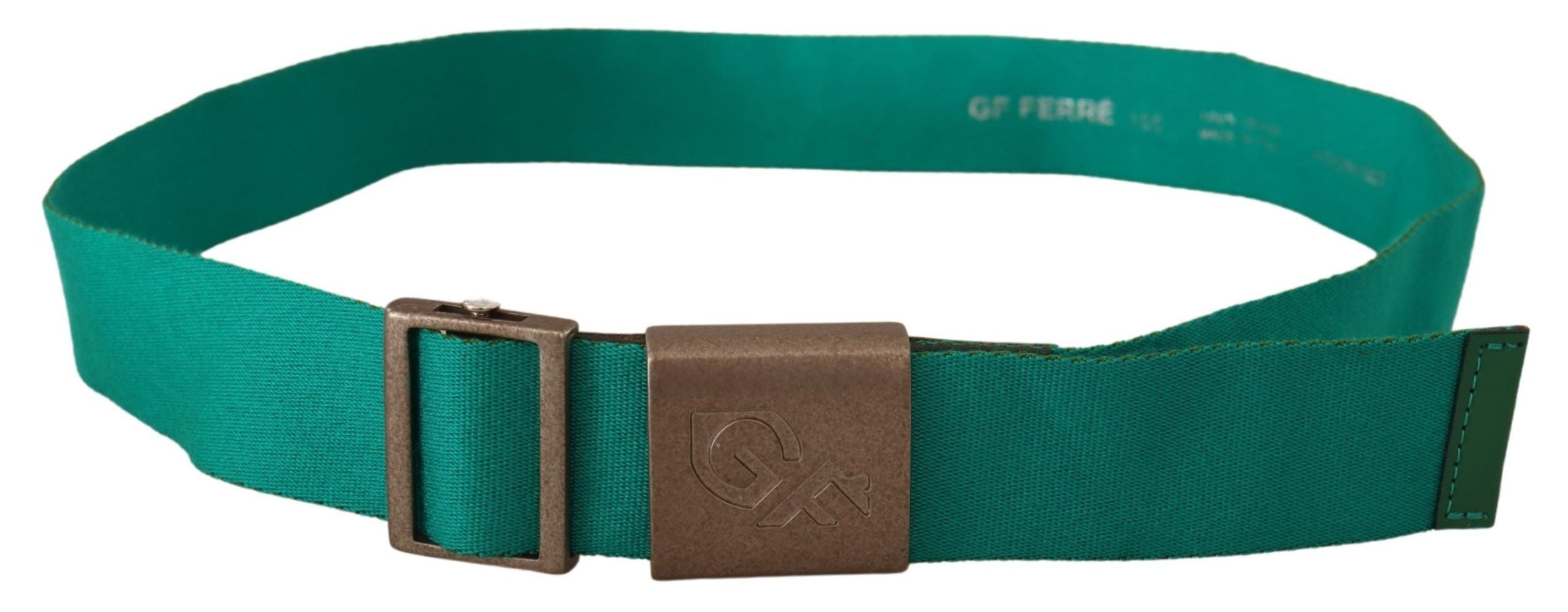 GF Ferre Ceinture réglable en coton vert élégant