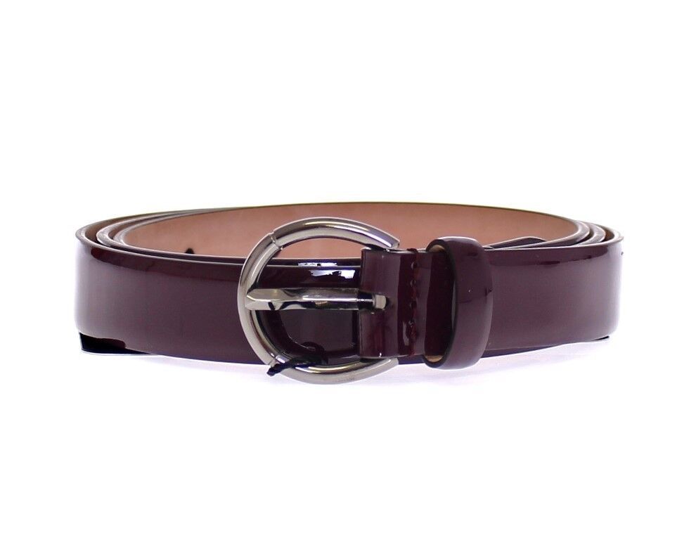 Dolce &amp; Gabbana Ceinture élégante en cuir violet - Élégance italienne