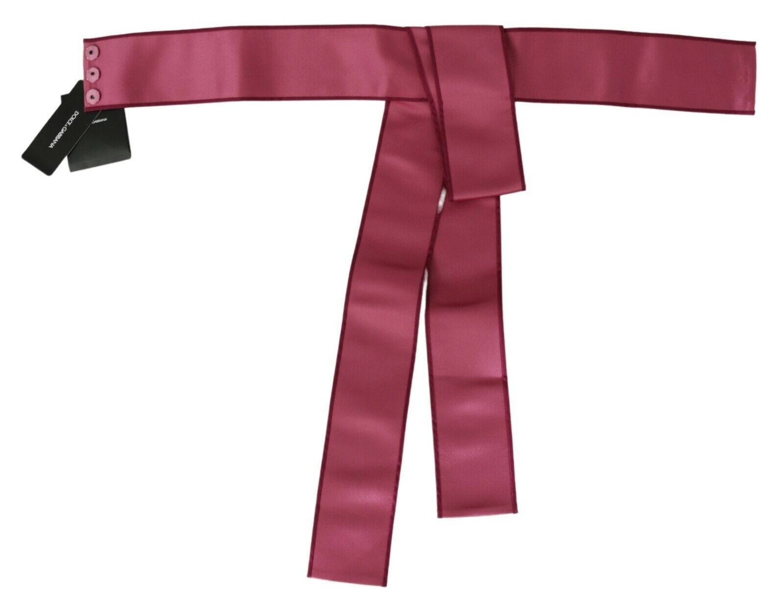 Dolce &amp; Gabbana Ceinture large en soie rose élégante