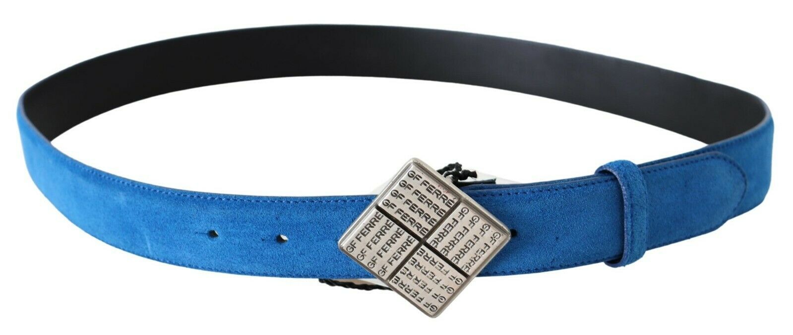 GF Ferre Ceinture élégante en cuir bleu royal