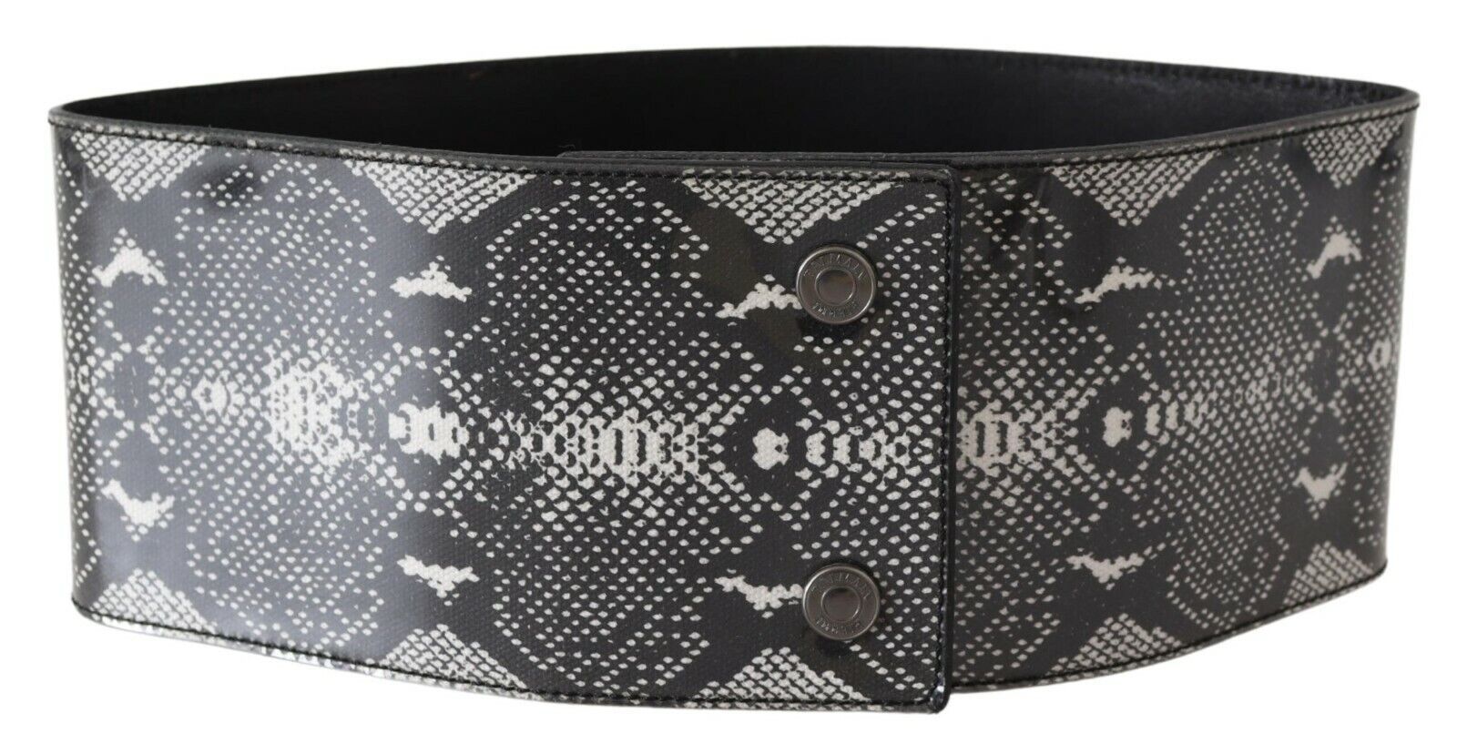 Ermanno Scervino Classic Snakeskin Motif Leather Belt