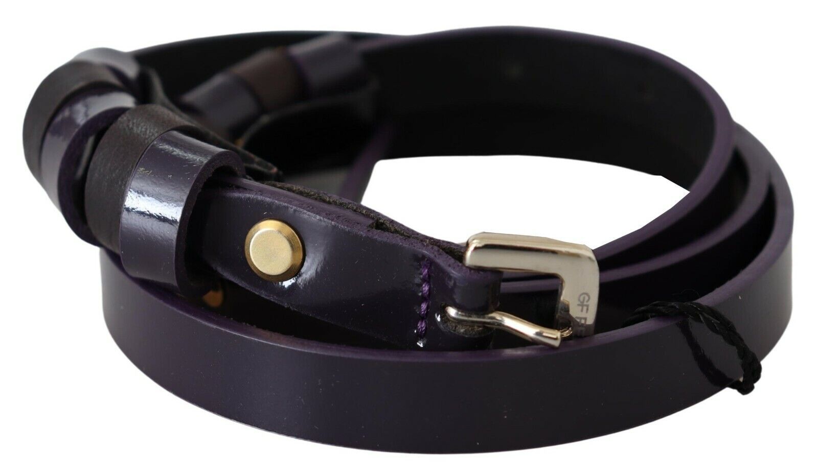 GF Ferre Ceinture élégante en cuir violet