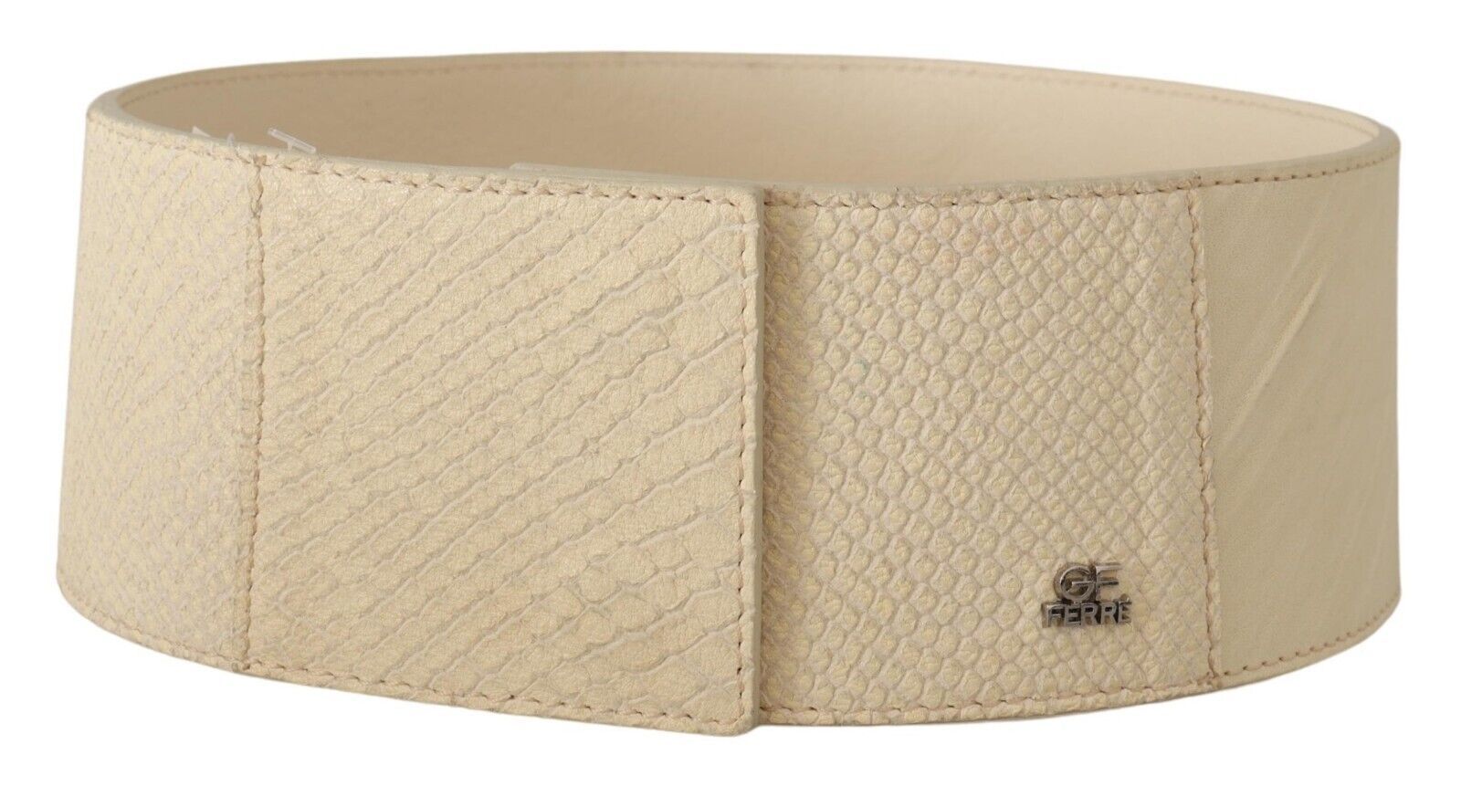 Ceinture tendance élégante blanc cassé GF Ferre