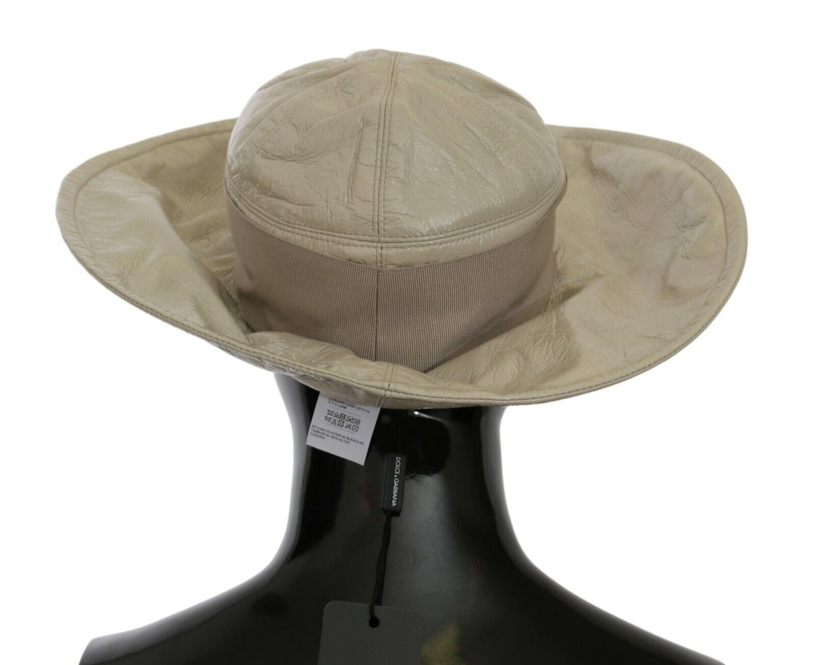 Dolce &amp; Gabbana Casquette Panama Beige Élégante - Accessoire de Mode Intemporel