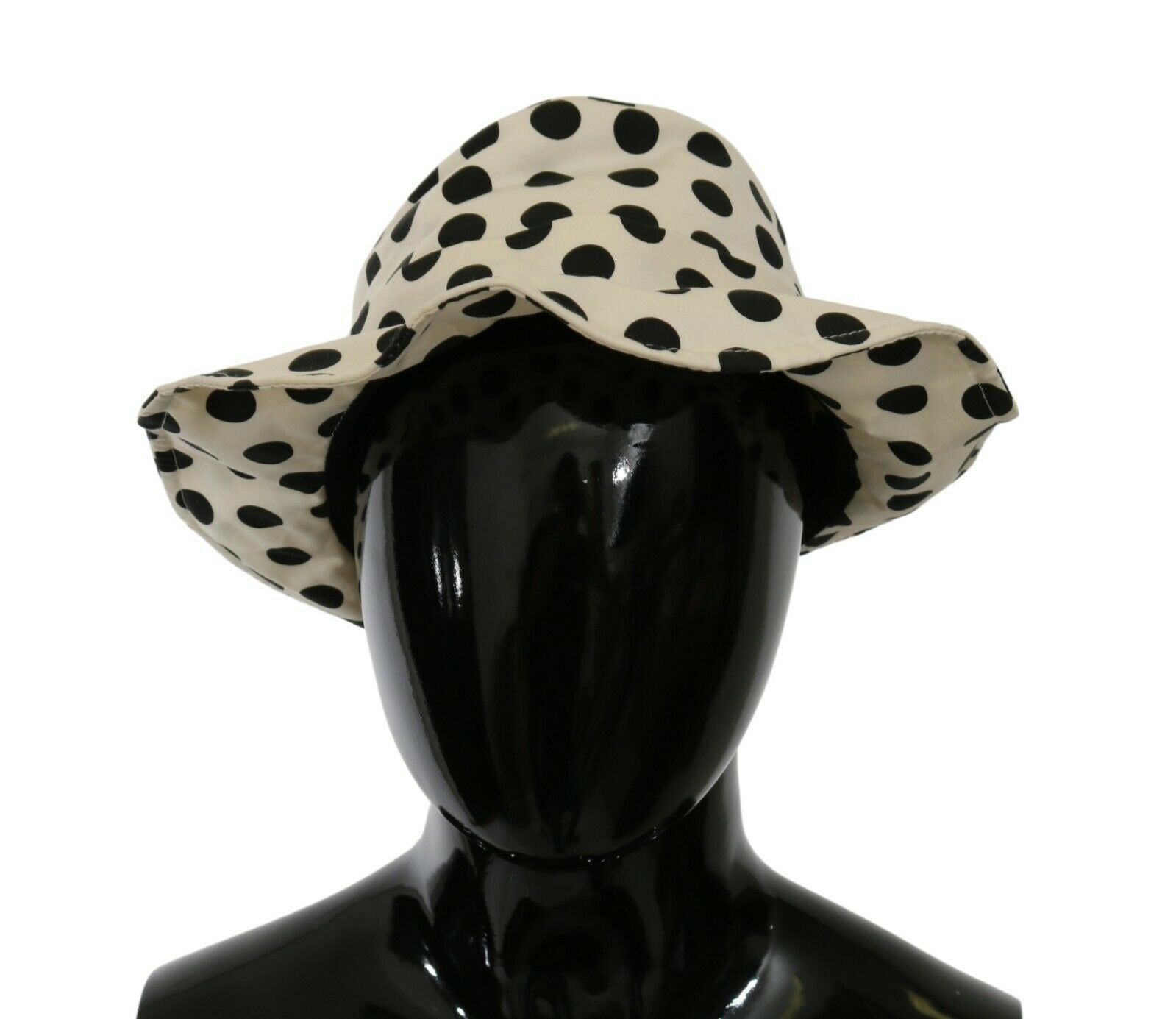 Chapeau trilby noir à pois Dolce &amp; Gabbana Chic