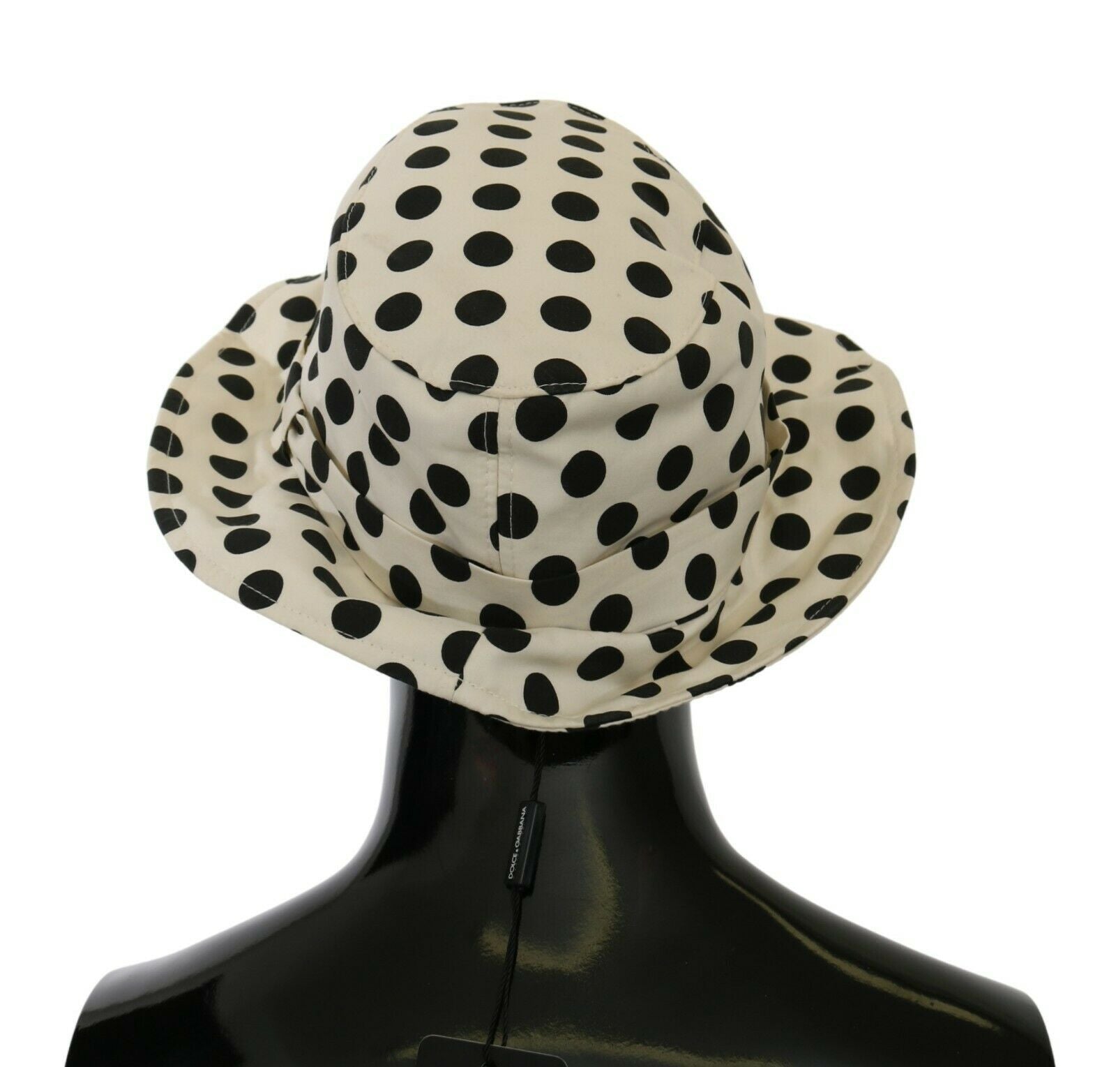 Chapeau trilby noir à pois Dolce &amp; Gabbana Chic