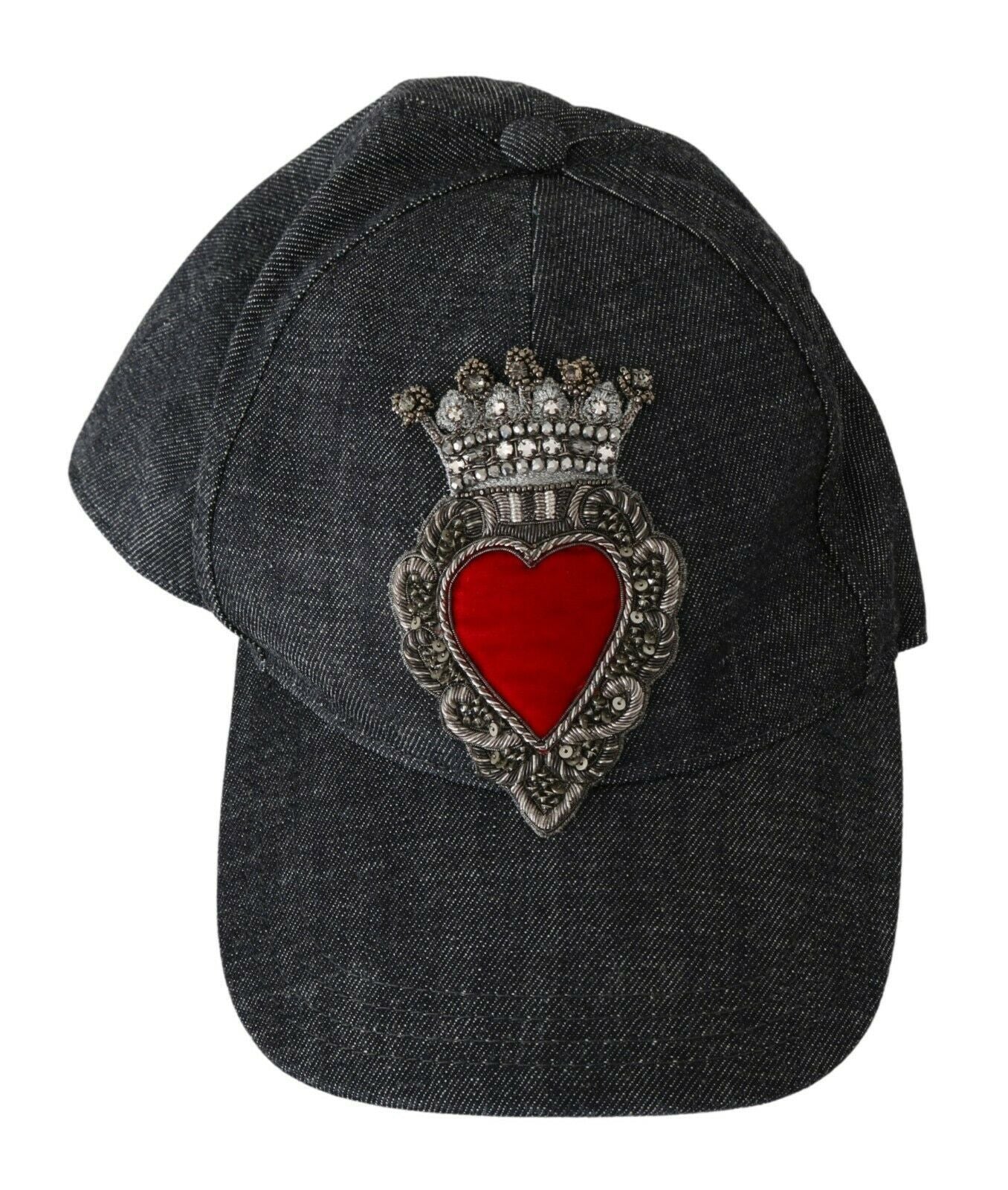 Dolce &amp; Gabbana Casquette de baseball en coton bleu élégant