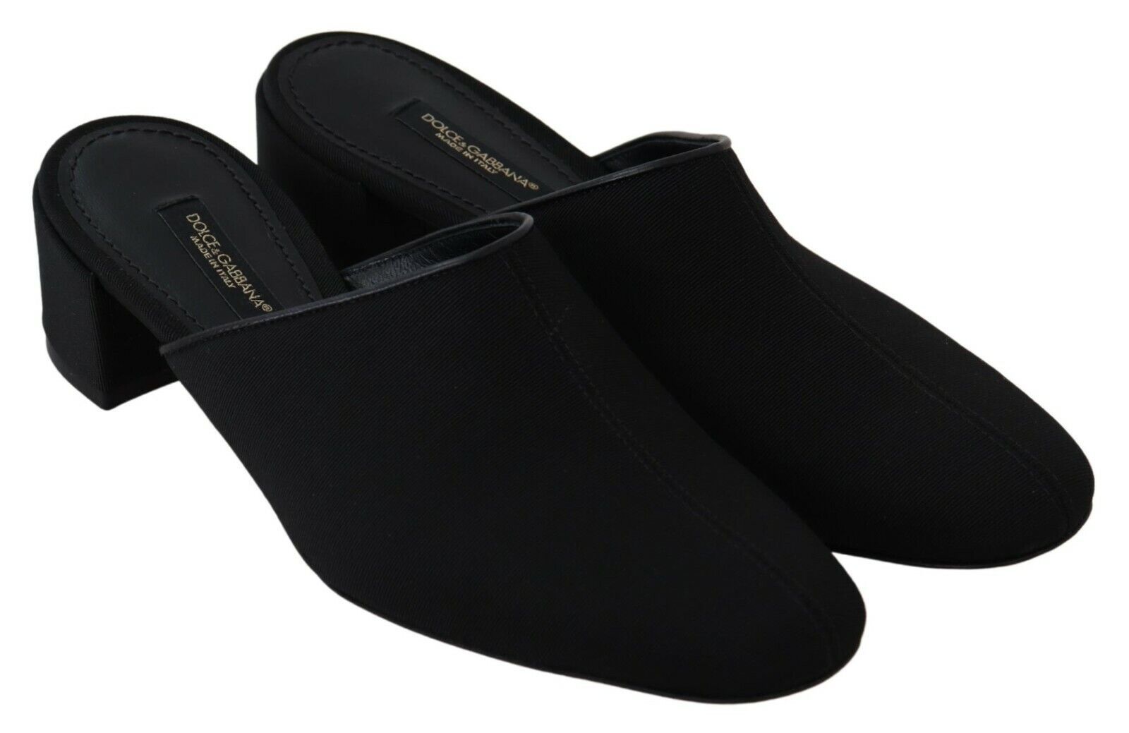 Dolce &amp; Gabbana Chic Sandales à glissière en gros-grain noires