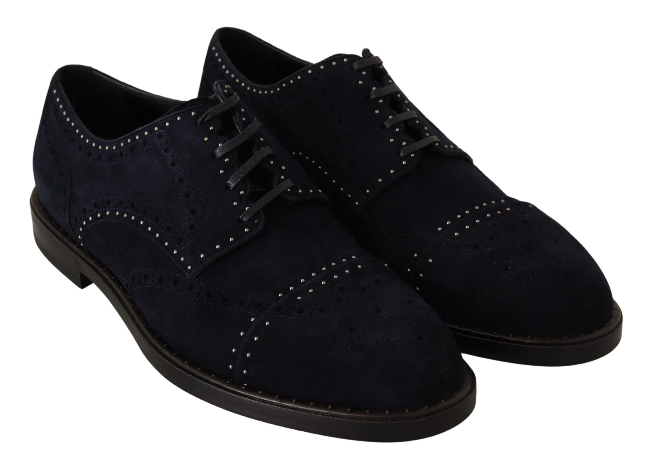 Dolce &amp; Gabbana Chaussures Derby élégantes en daim avec clous argentés