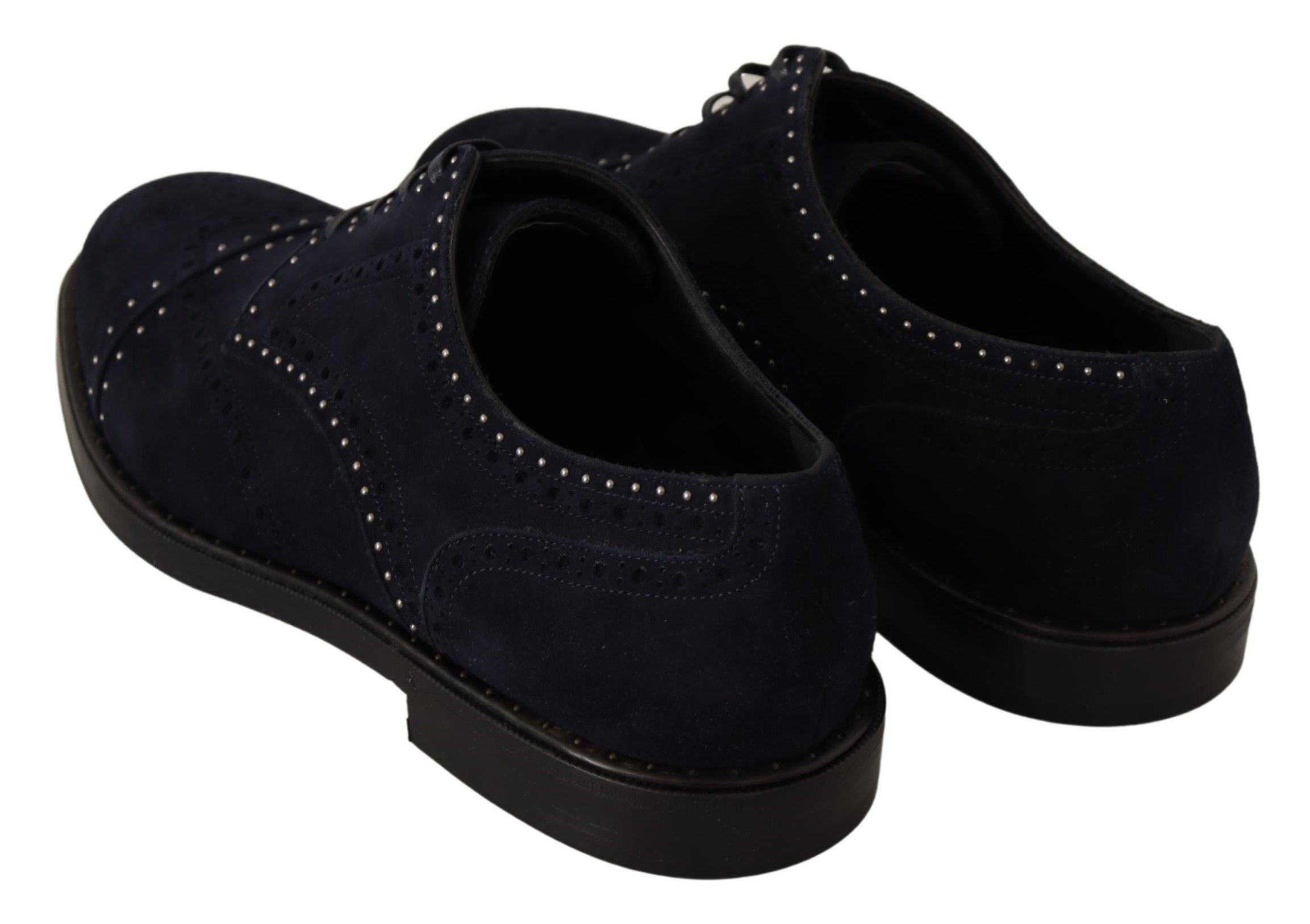 Dolce &amp; Gabbana Chaussures Derby élégantes en daim avec clous argentés