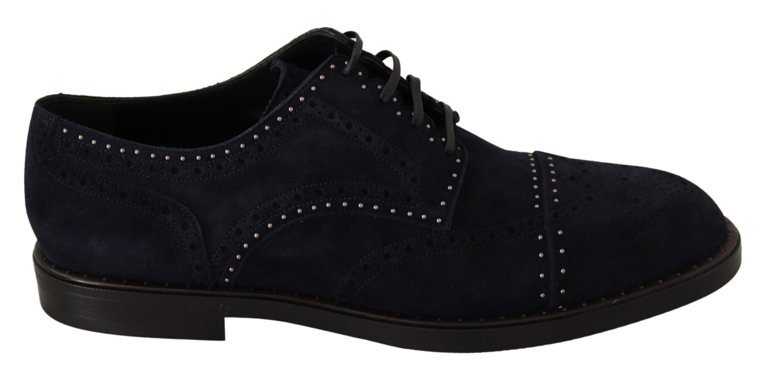 Dolce &amp; Gabbana Chaussures Derby élégantes en daim avec clous argentés