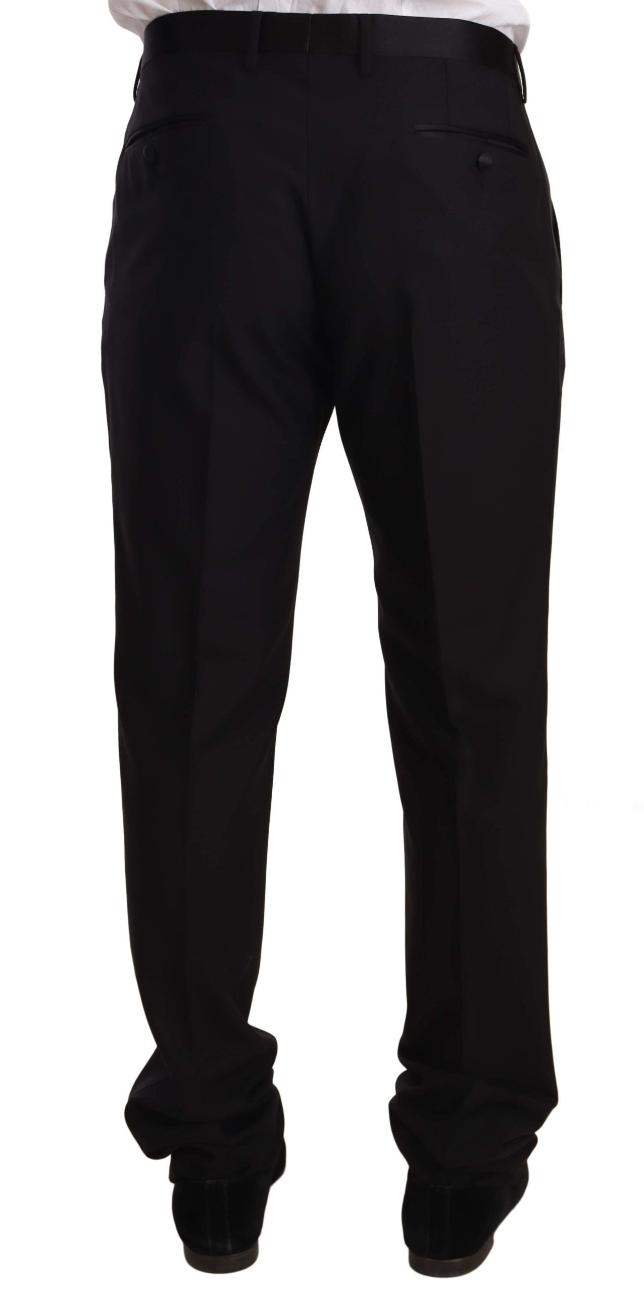 Dolce &amp; Gabbana Pantalon de smoking skinny noir élégant