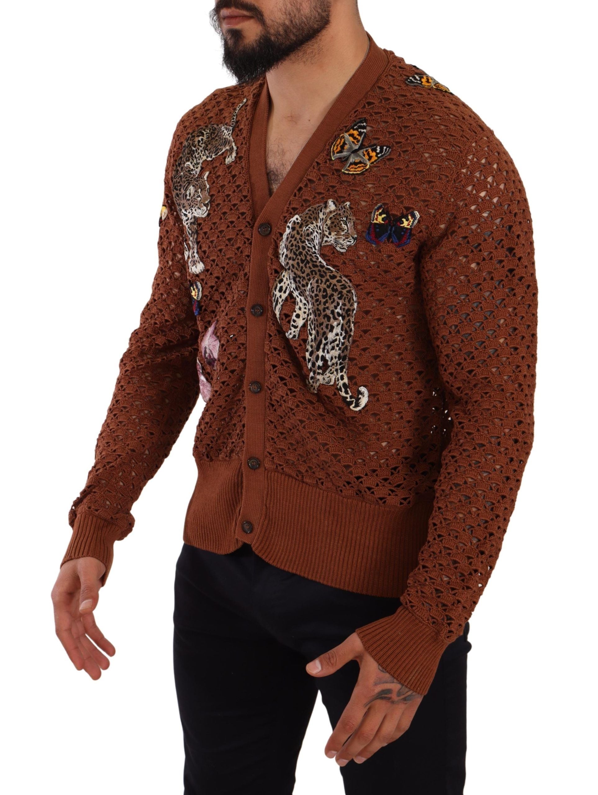 Dolce &amp; Gabbana Cardigan brodé multicolore Refined Elegance