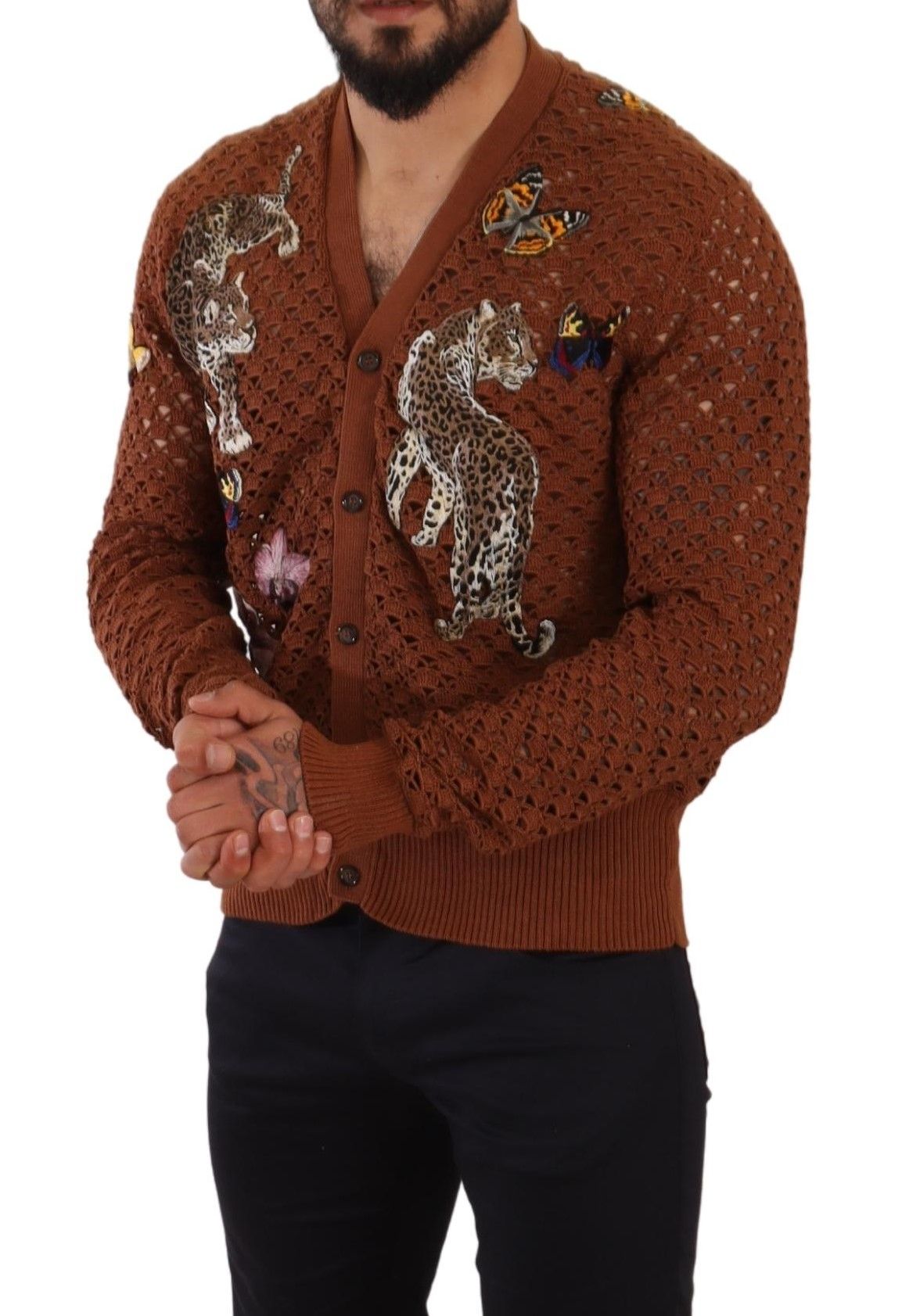 Dolce &amp; Gabbana Cardigan brodé multicolore Refined Elegance