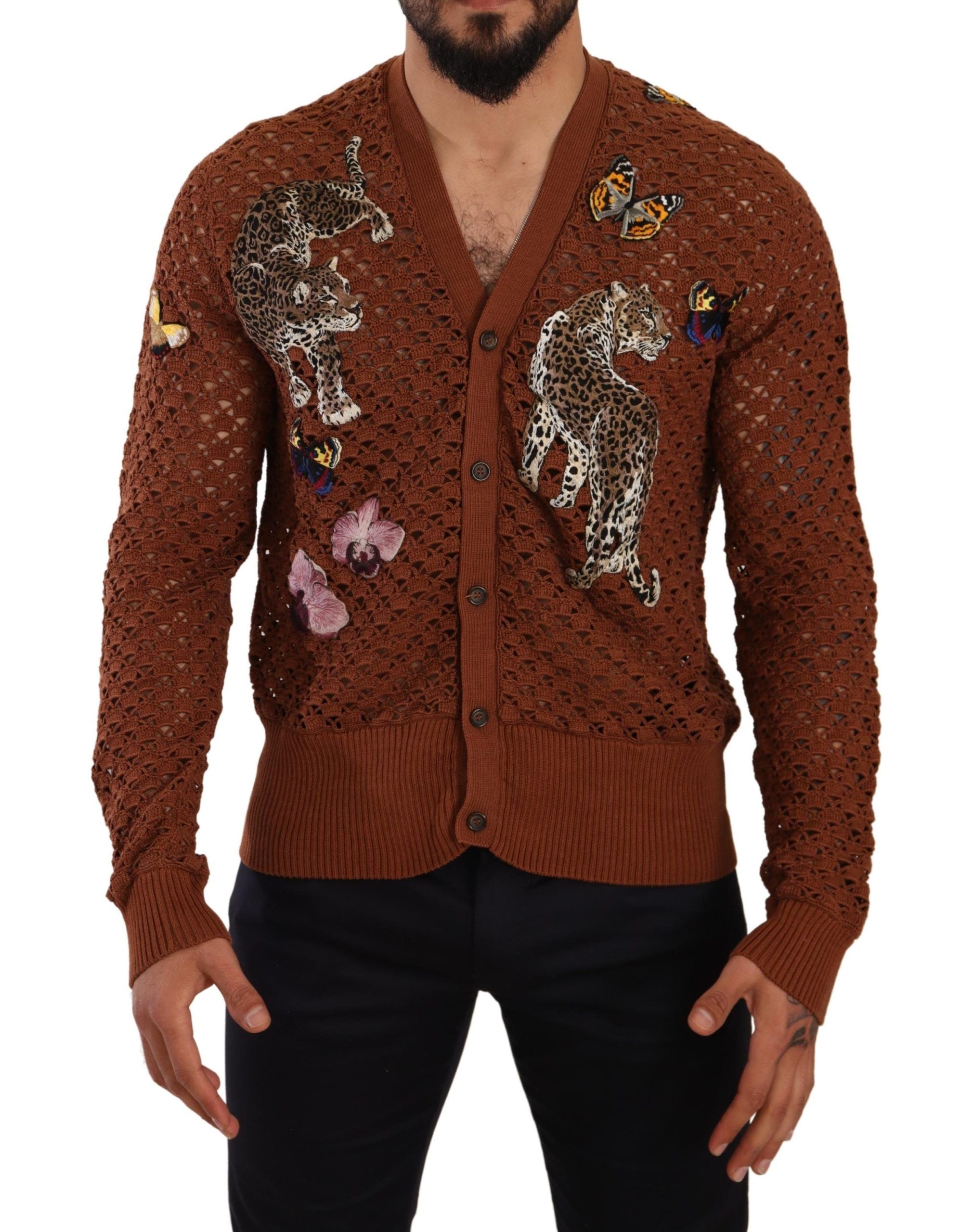 Dolce &amp; Gabbana Cardigan brodé multicolore Refined Elegance