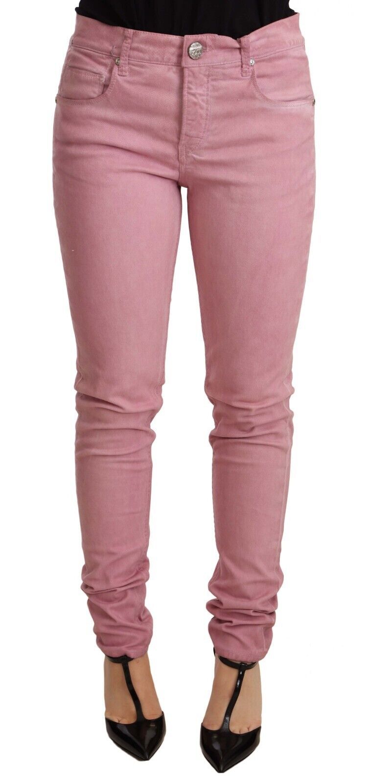 Acht élégant jean slim en denim rose