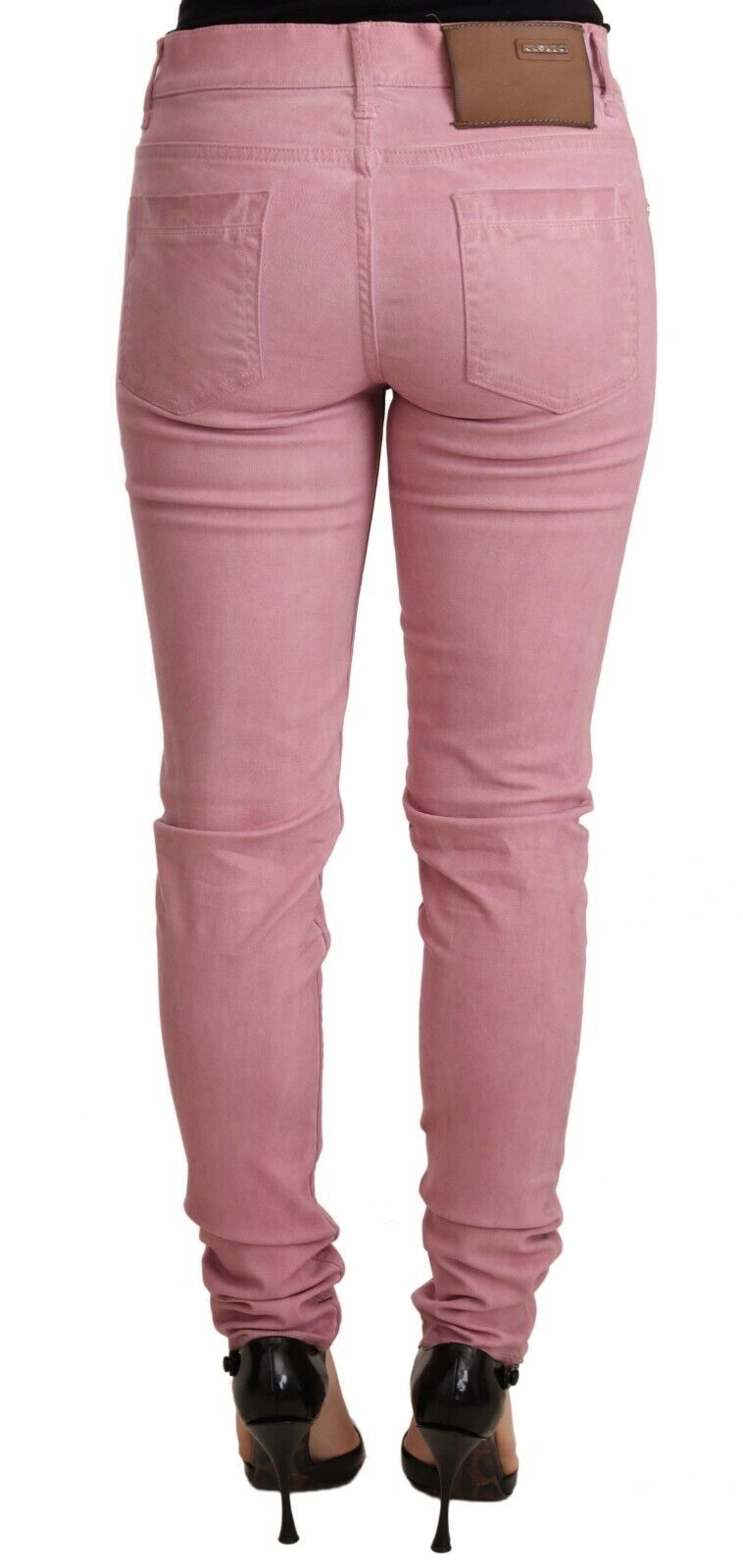 Acht élégant jean slim en denim rose