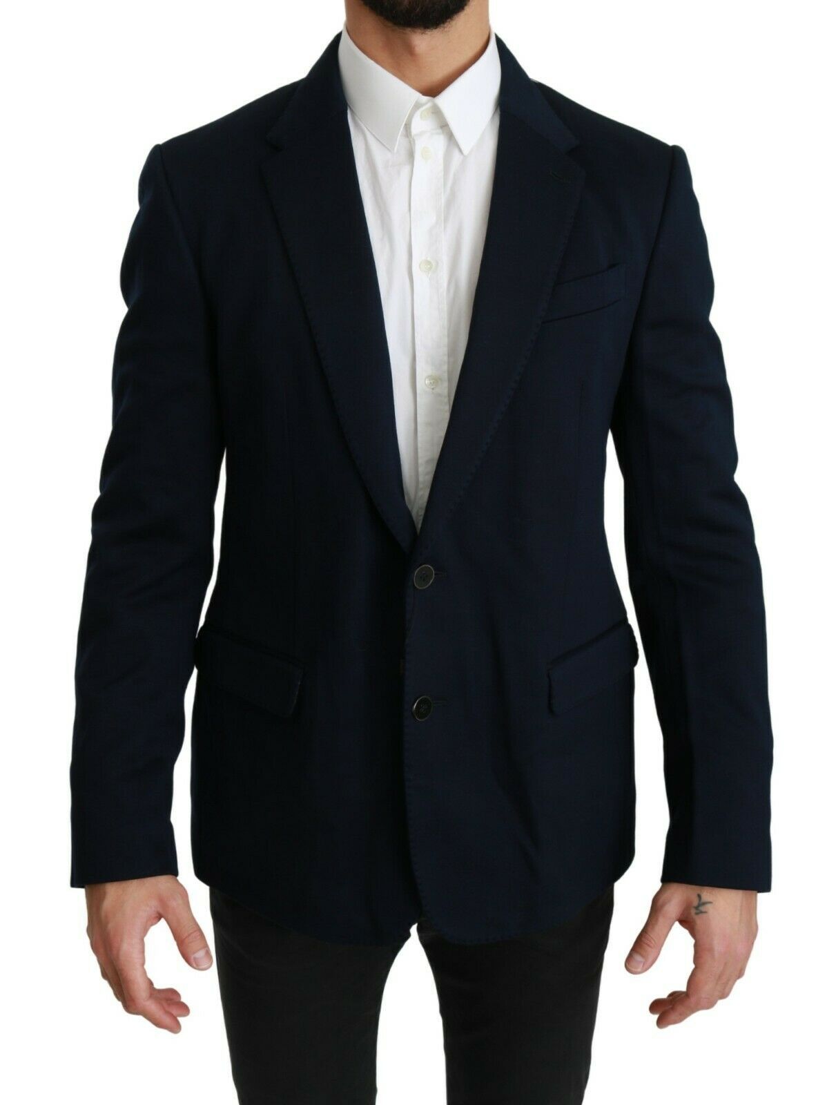 Dolce &amp; Gabbana Blazer élégant coupe slim bleu foncé pour homme