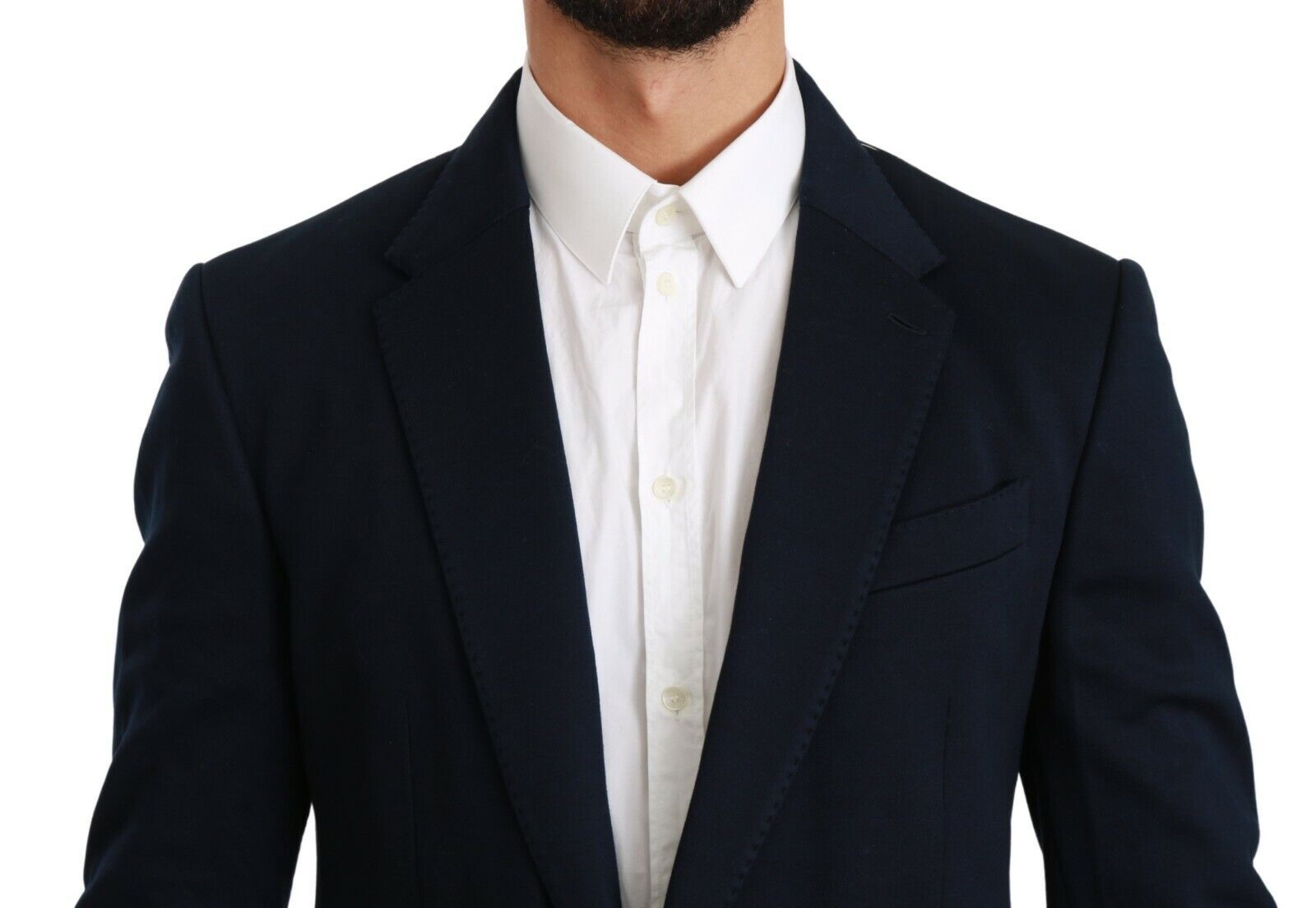 Dolce &amp; Gabbana Blazer élégant coupe slim bleu foncé pour homme