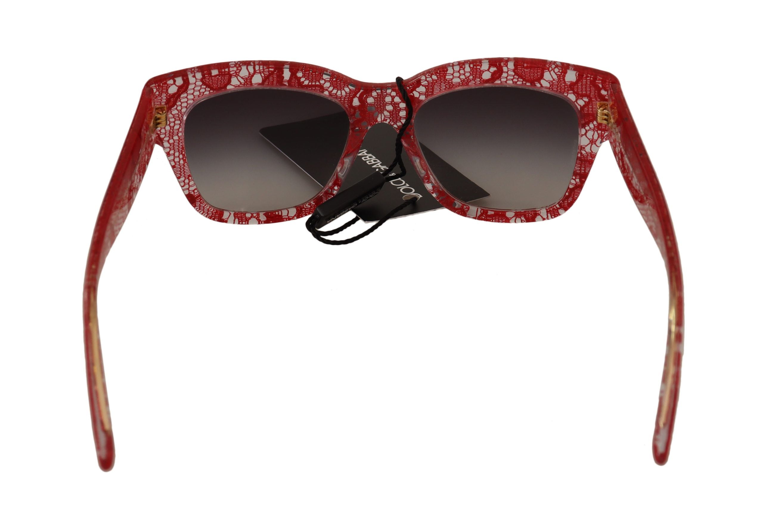 Dolce &amp; Gabbana Lunettes de soleil élégantes avec insert en dentelle sicilienne