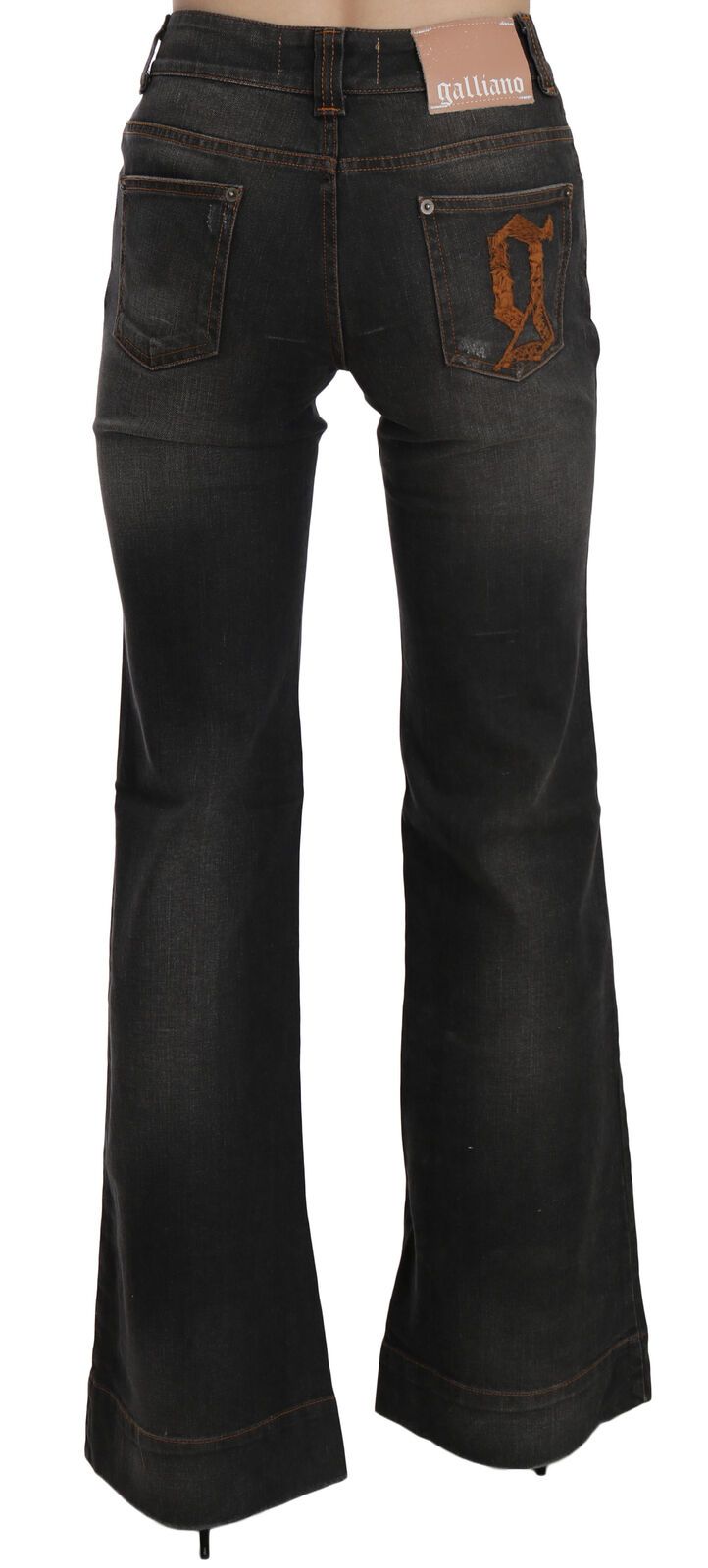 Dolce &amp; Gabbana Denim noir évasé taille moyenne Svelte