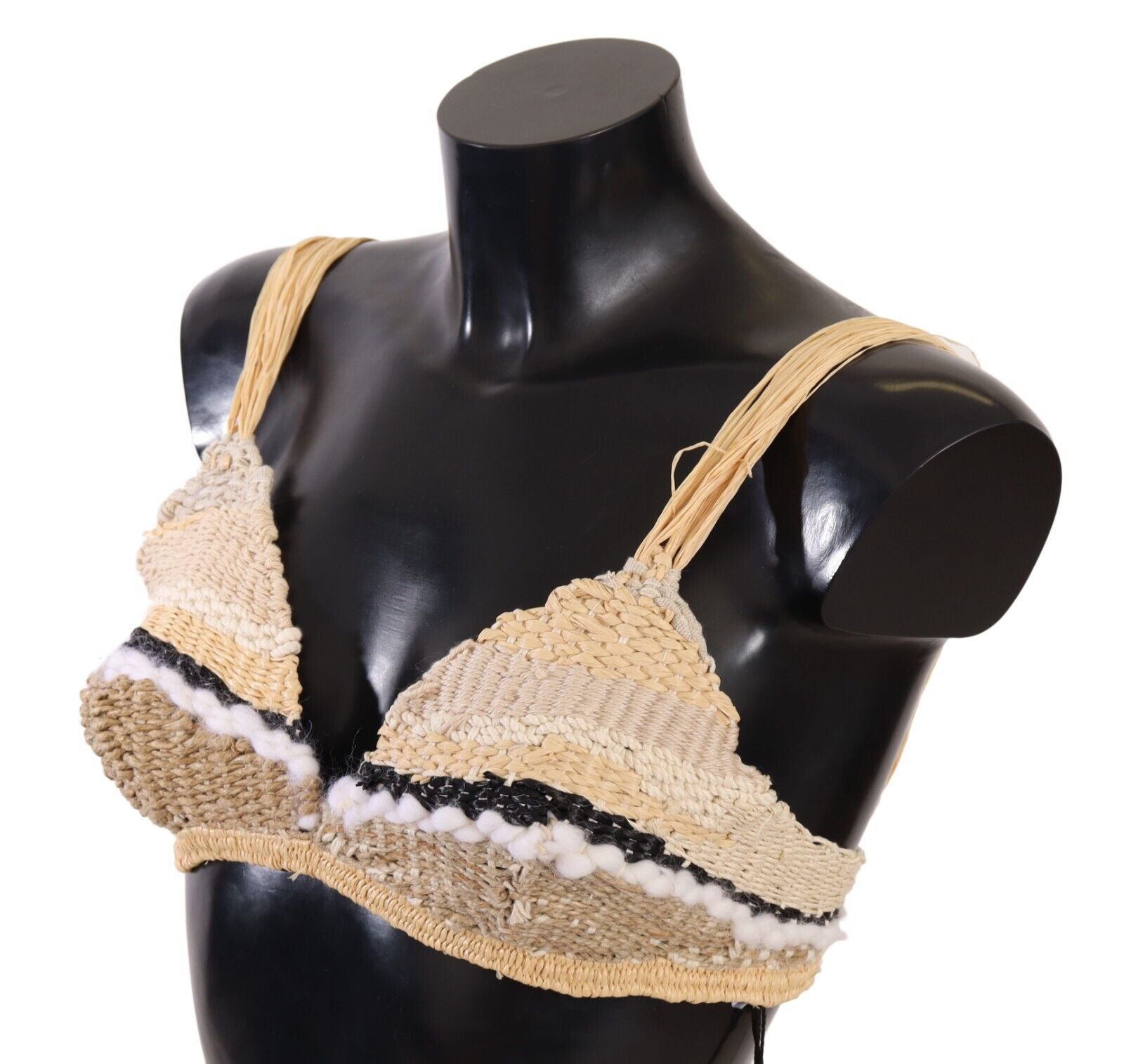 Dolce &amp; Gabbana Chic Top court en crochet beige