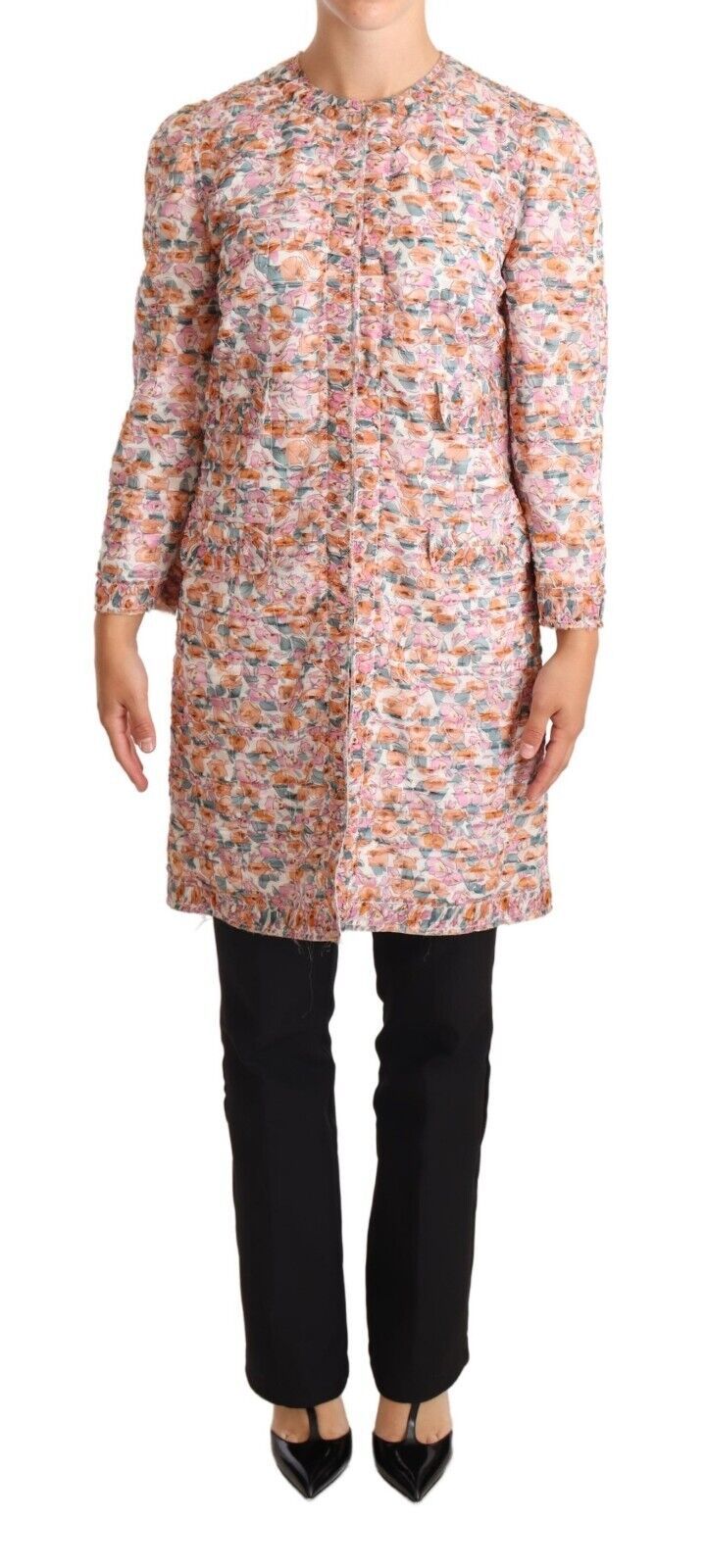 Dolce &amp; Gabbana Trench-coat élégant en soie florale