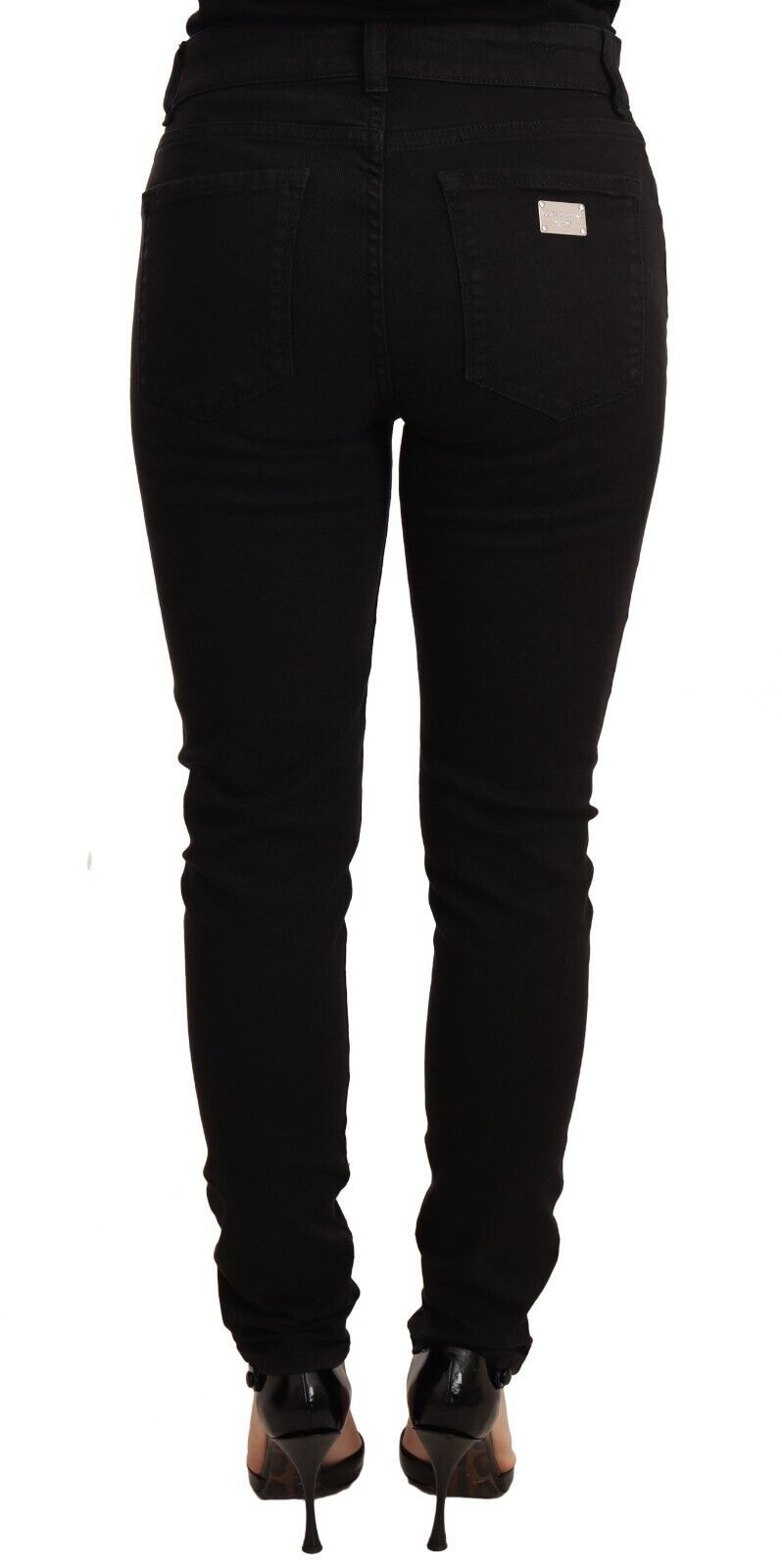 Dolce &amp; Gabbana Jean skinny noir élégant coupe slim