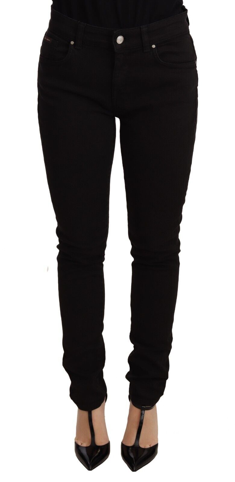 Dolce &amp; Gabbana Jean skinny noir élégant coupe slim