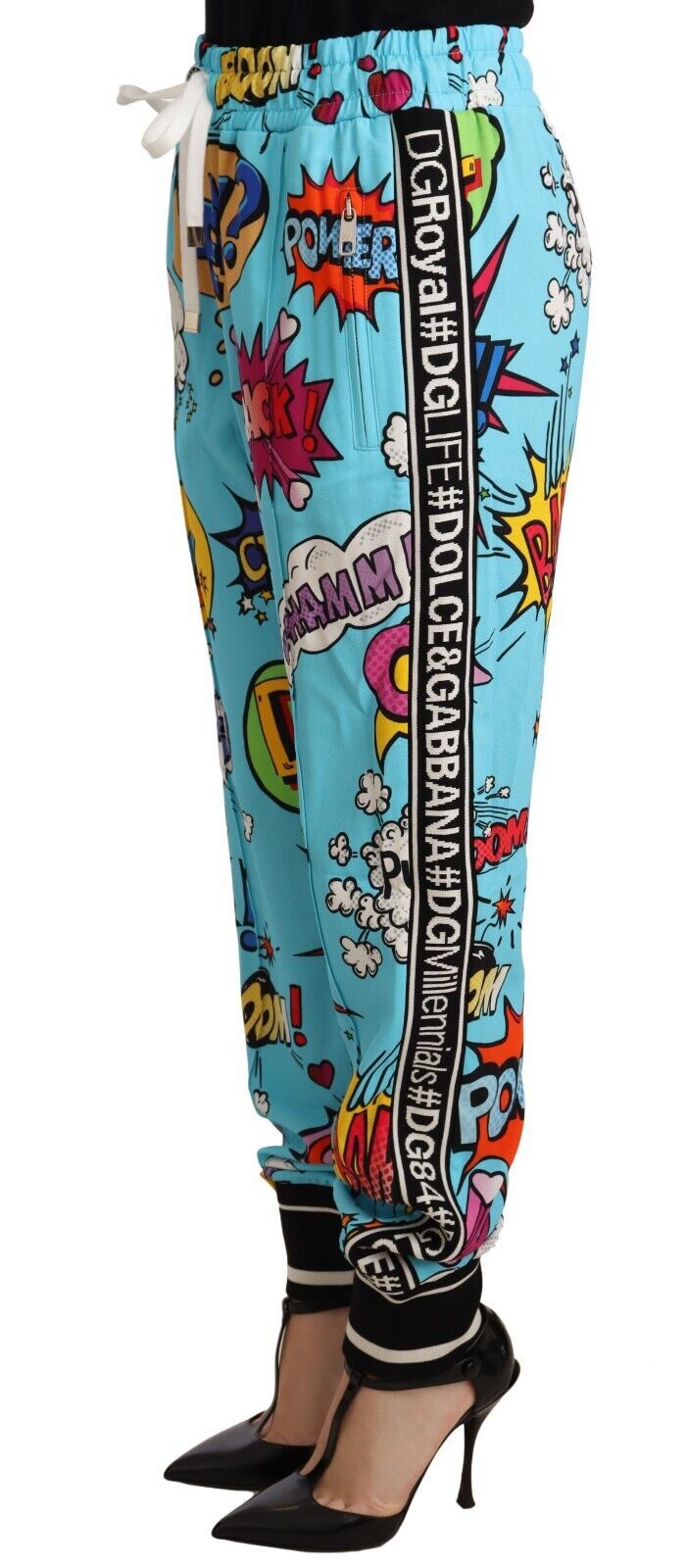 Dolce &amp; Gabbana Pantalon de jogging tricoté à imprimé dessin animé chic