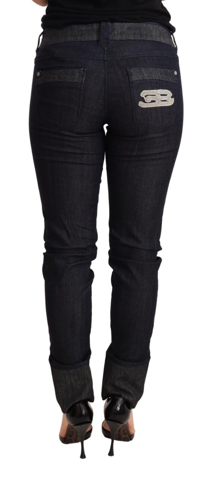 Ermanno Scervino Jean skinny bleu foncé chic