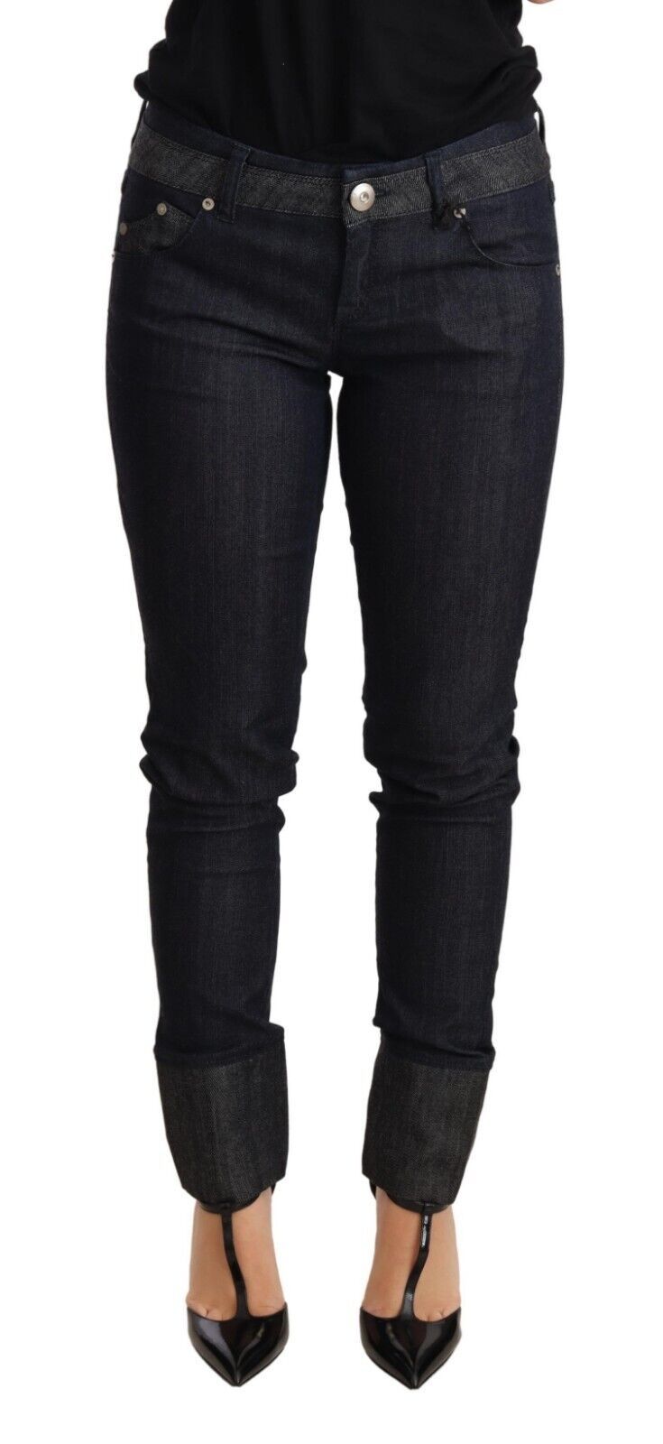 Ermanno Scervino Jean skinny bleu foncé chic