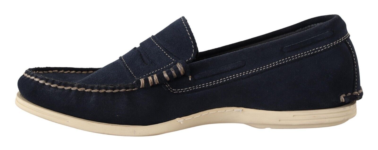 Mocassins Pollini Chic en daim bleu pour homme