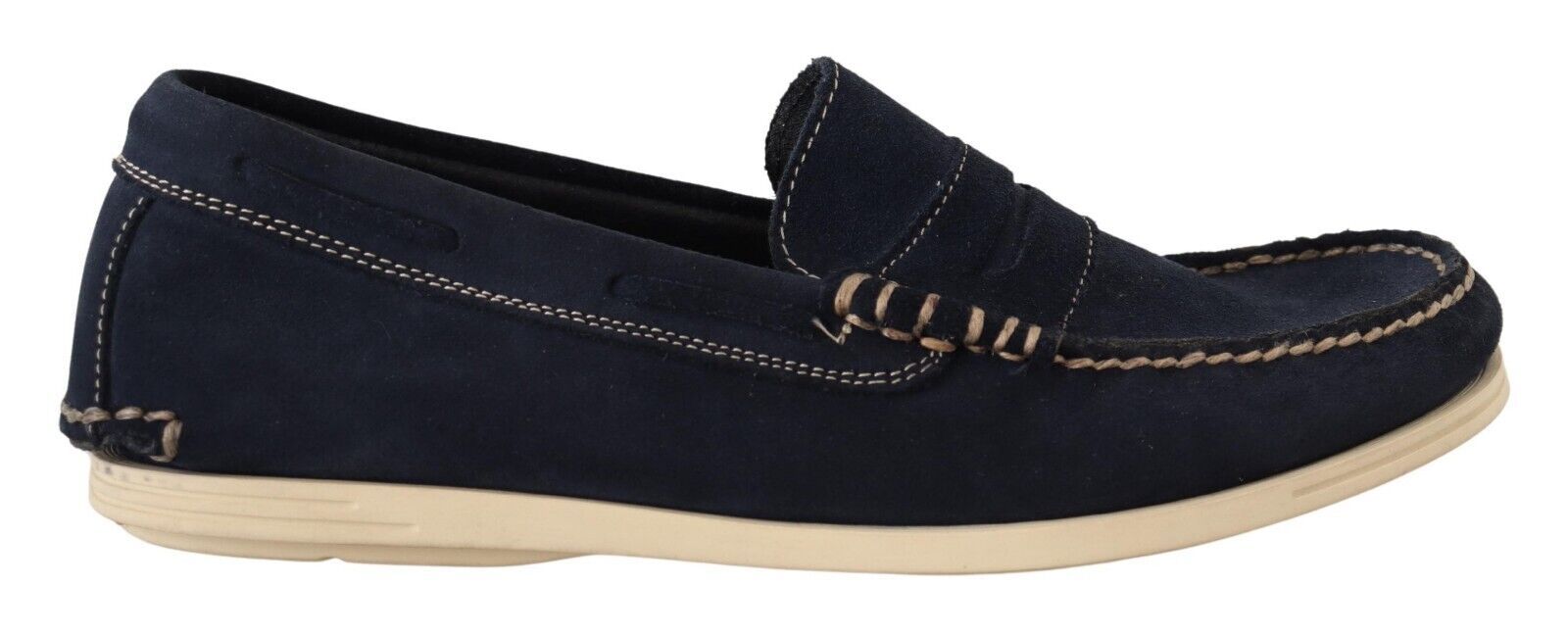 Mocassins Pollini Chic en daim bleu pour homme